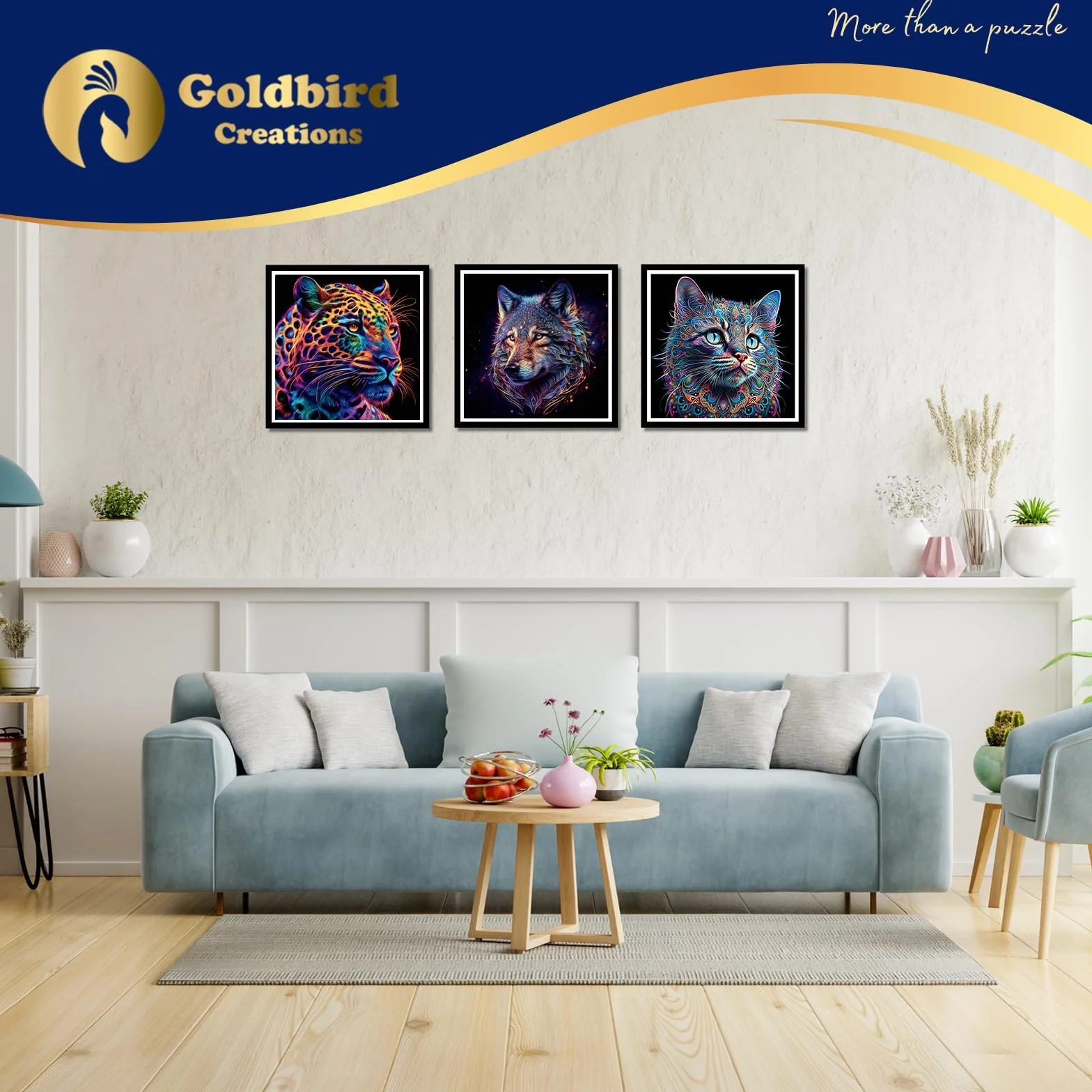 Drewniane puzzle dla dorosłych - Drewniane puzzle Zwierzęta - Trudne puzzle dla dorosłych - Puzzle Dekoracja ścienna Salon Sypialnia - Oryginalny prezent świąteczny - Jaguar GC0002