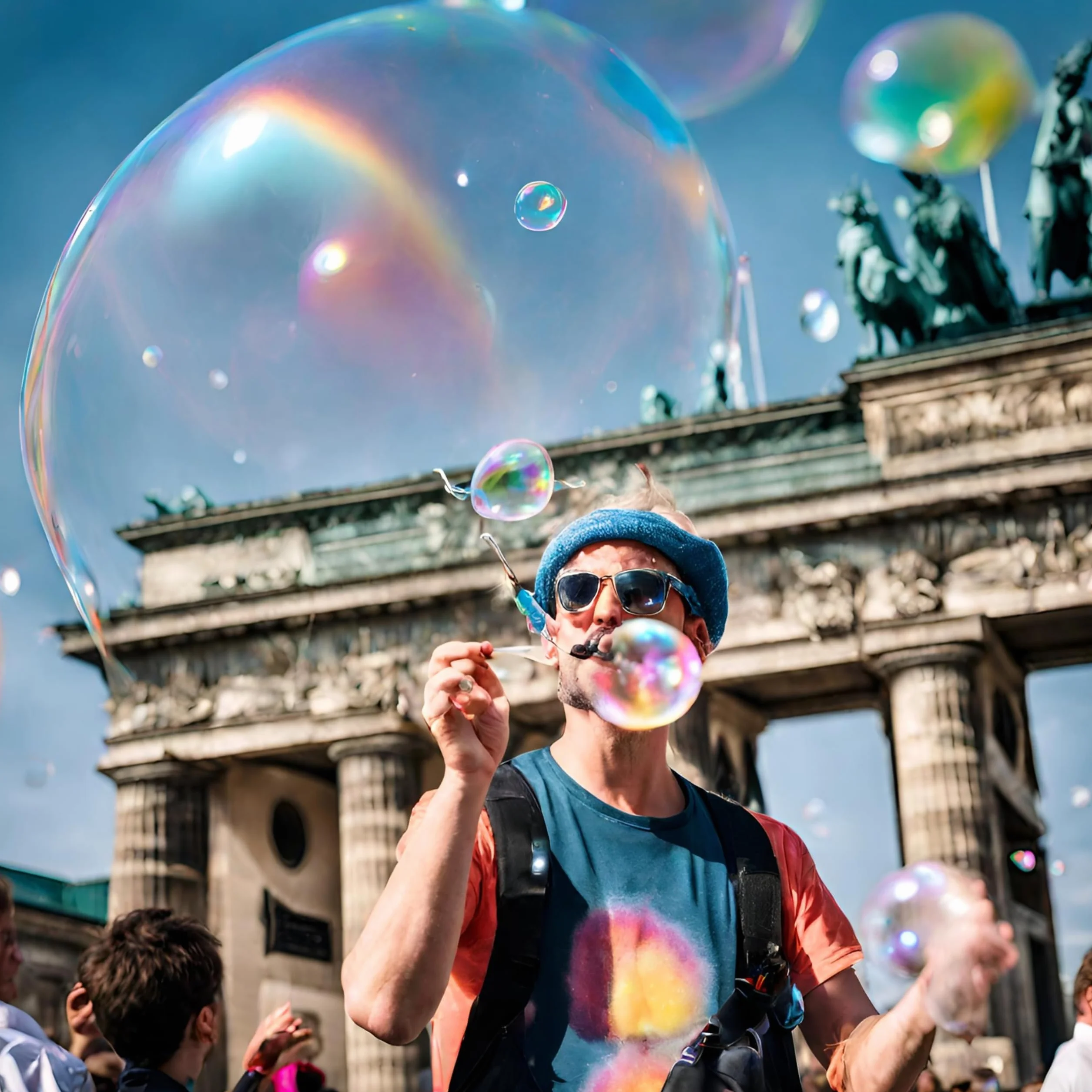 Bubble Brothers Płyn do baniek mydlanych, 5 l, do ogromnych baniek mydlanych i baniek mydlanych – kanister premium do uzupełniania na urodziny dziecka i zabawy na świeżym powietrzu, XXL, nietłukące
