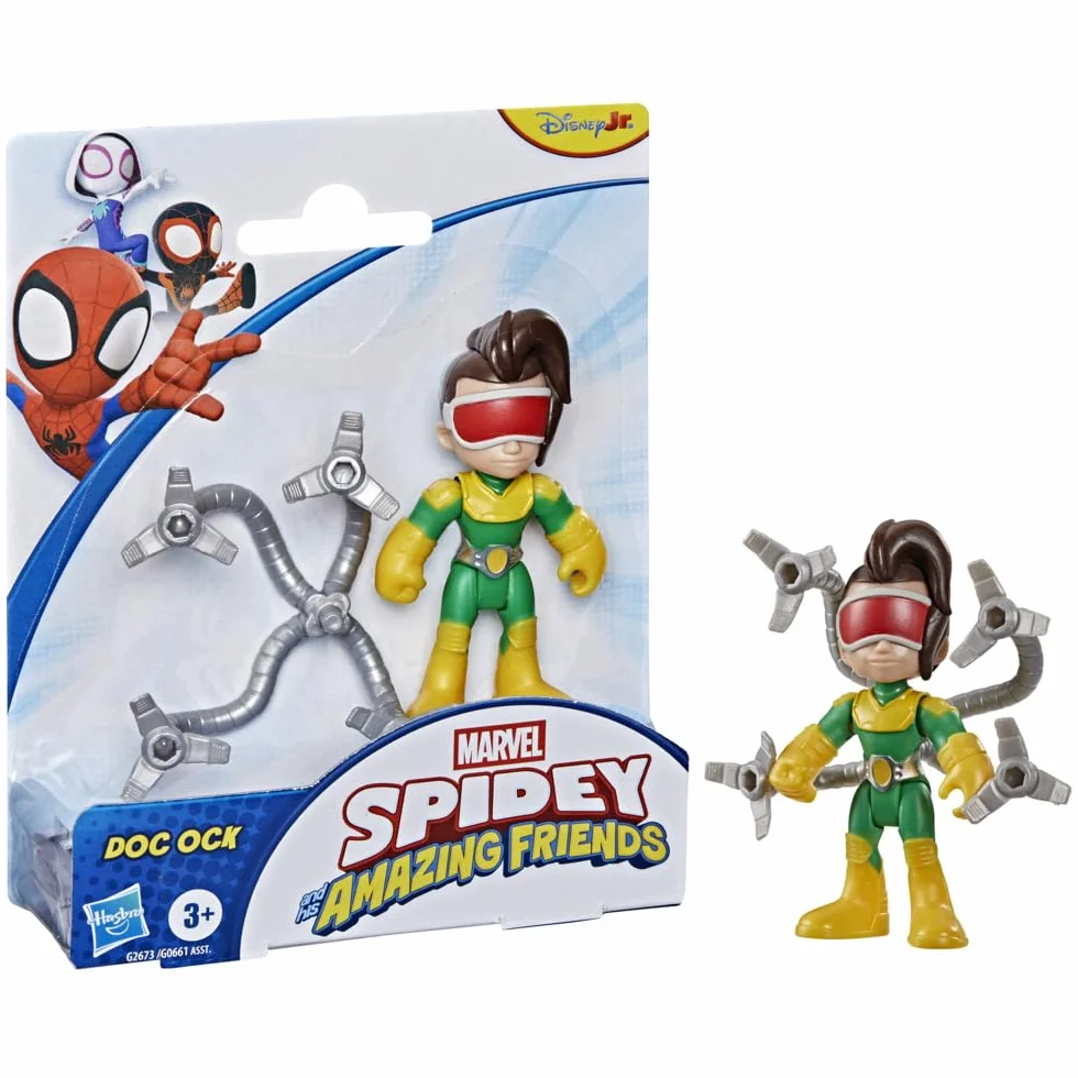 Doc Ock z serialu ""Spidey i super-kumple"" Marvela, zabawka z dodatkiem, figurki w skali 7,6 cm, zabawki z superbohaterami dla dzieci, wiek: od 3 lat