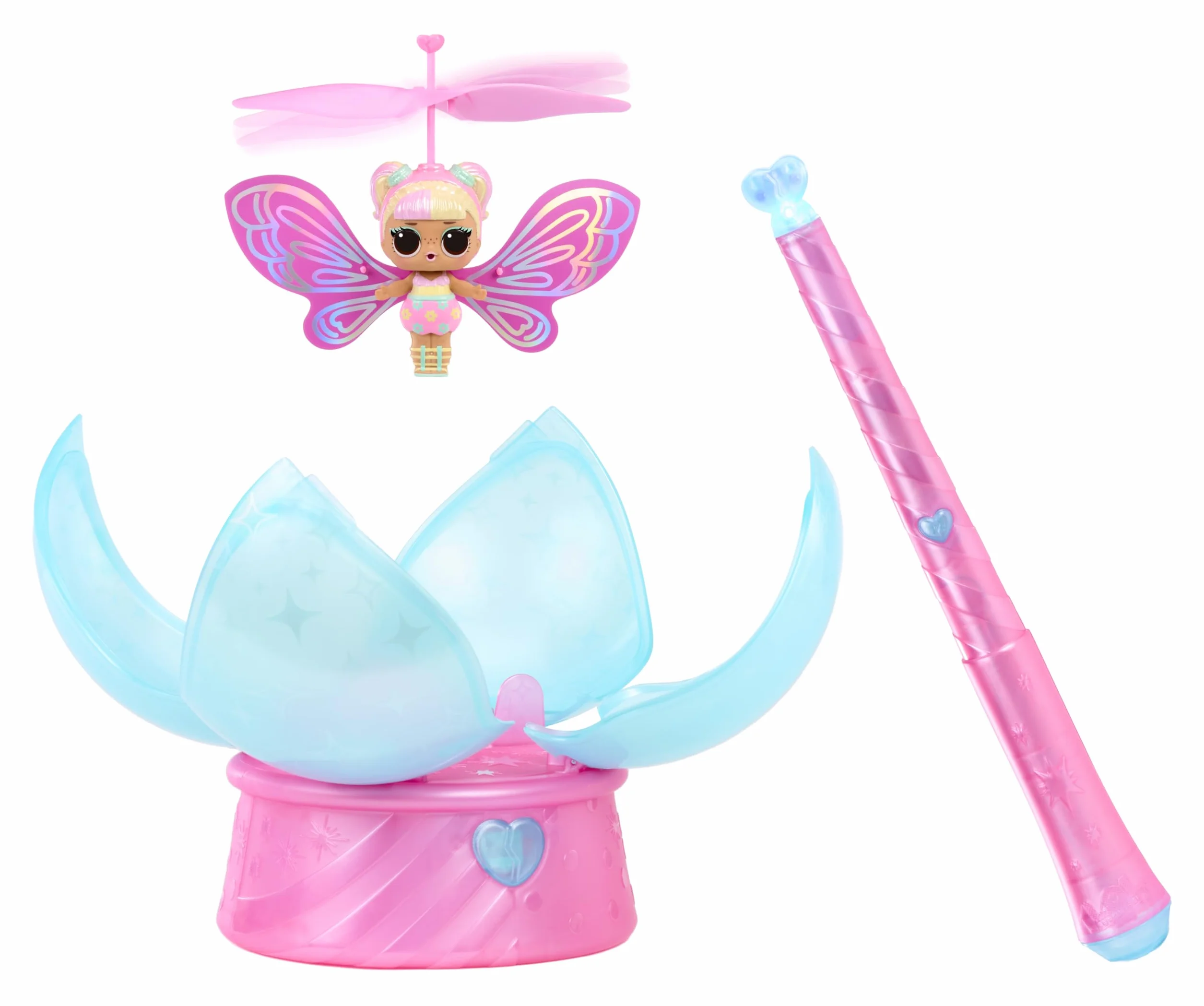 L.O.L. Surprise! Magic Flyers Fairies Tots – Flower Child – Zawiera 1 Laleczkę i Magiczną Różdżkę, w Opakowaniu w Kształcie Kwiatu. Zbierz Obie Wróżki z Tej Kolekcji