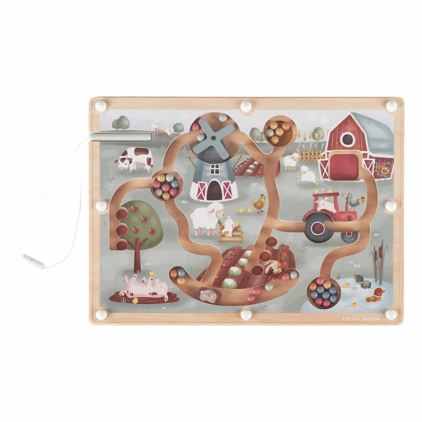 Little Dutch 7164 Gra magnetyczna Labirynt Gospodarstwo rolne - Little Farm