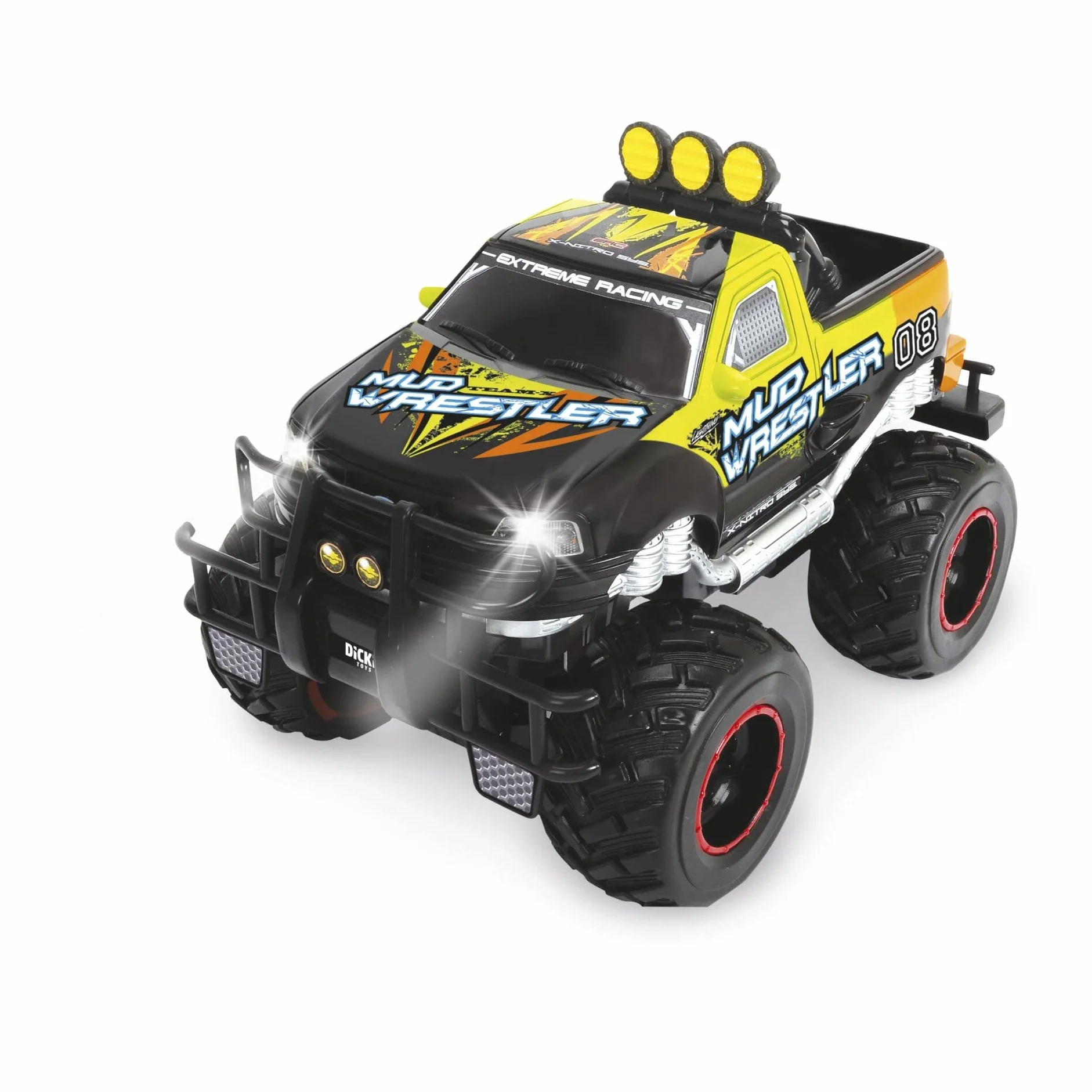 DICKIE 201119455 Toys - RC Ford F150 Mud Wrestler Zdalnie Sterowany Samochód, Wielokolorowy, dla Dzieci od 6 Lat