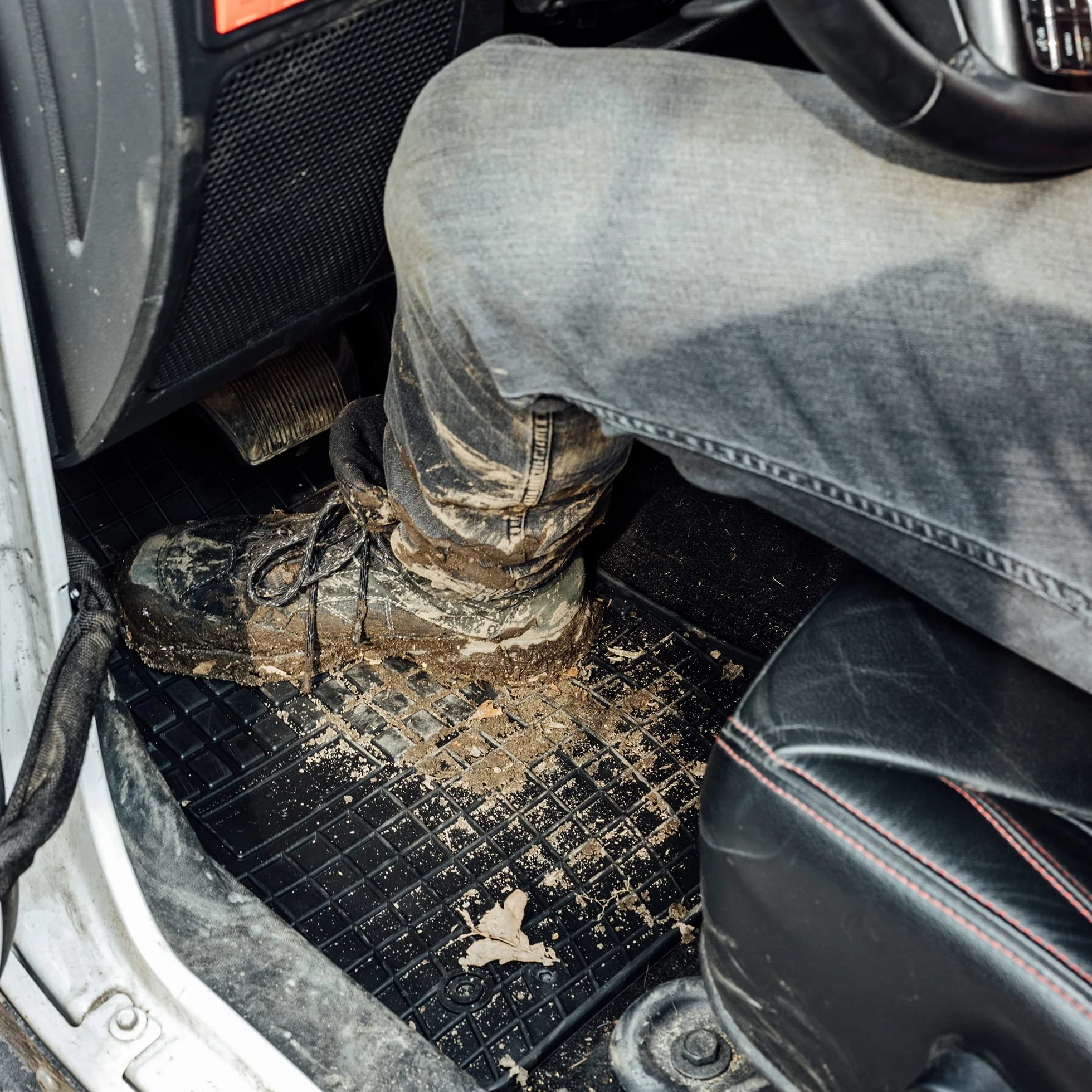 MOTOS Gumowe dywaniki samochodowe pasują do Opel Astra H 2004-2014 Zwiększ komfort podróży dzięki antypoślizgowym dywanikom samochodowym- Dywaniki samochodowe na każdą pogodę, ochrona przed zabrudzeni