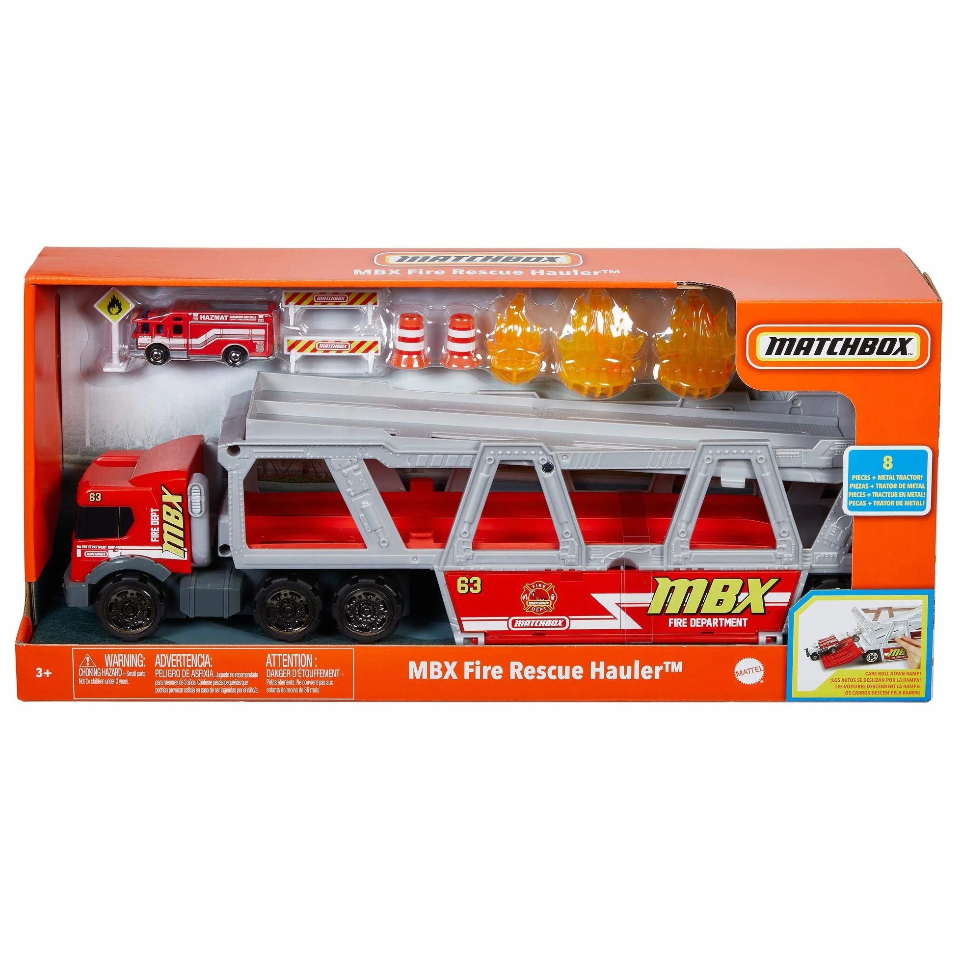 Matchbox Pojazd Zabawkowy, Czerwony/Szary, od 3 lat