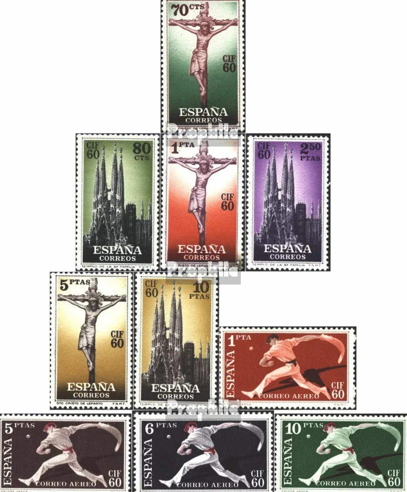 Prophila Collection Hiszpania 1177-1186 (kompl. wyposaż.) 1960 CIF 60 (znaczki pocztowe dla kolekcjonerów) Sport inne