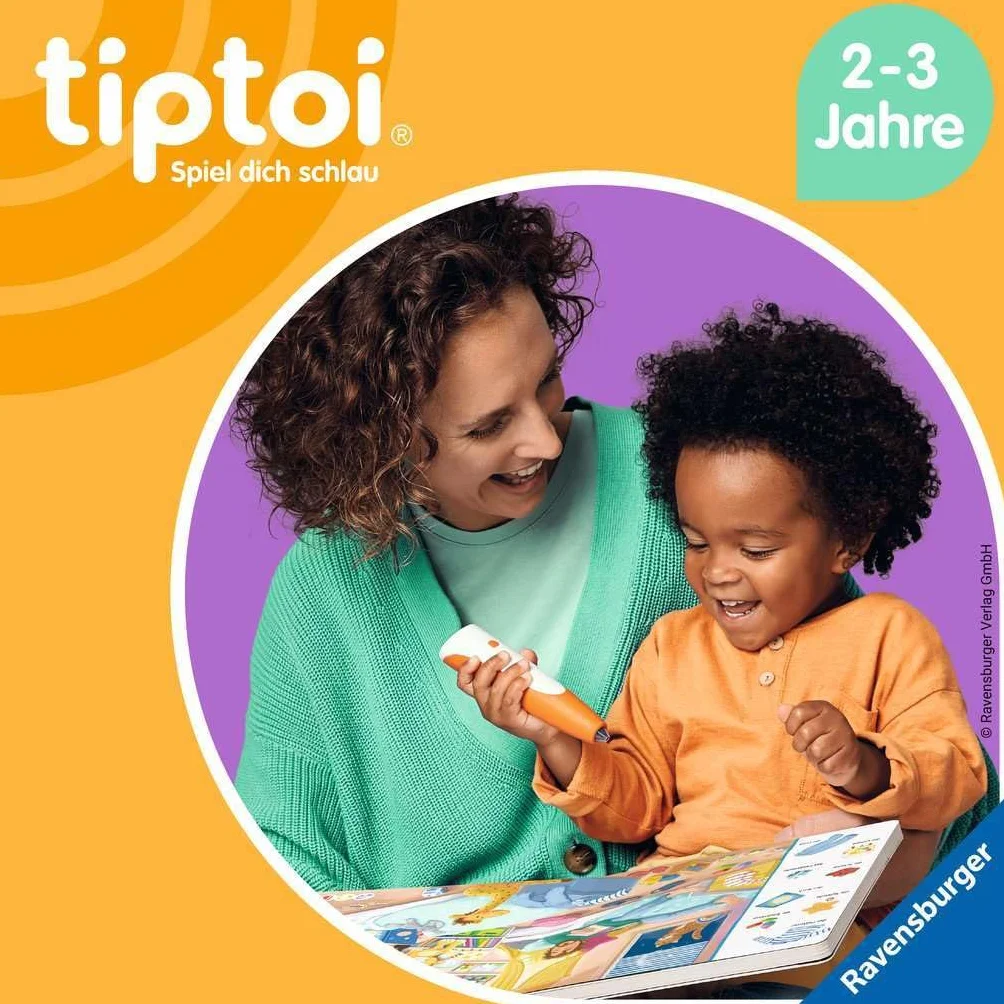 Ravensburger Starter-Set Tiptoi Elektroniczy Długopis, Biały/Pomarańczowy, Od 2 lat