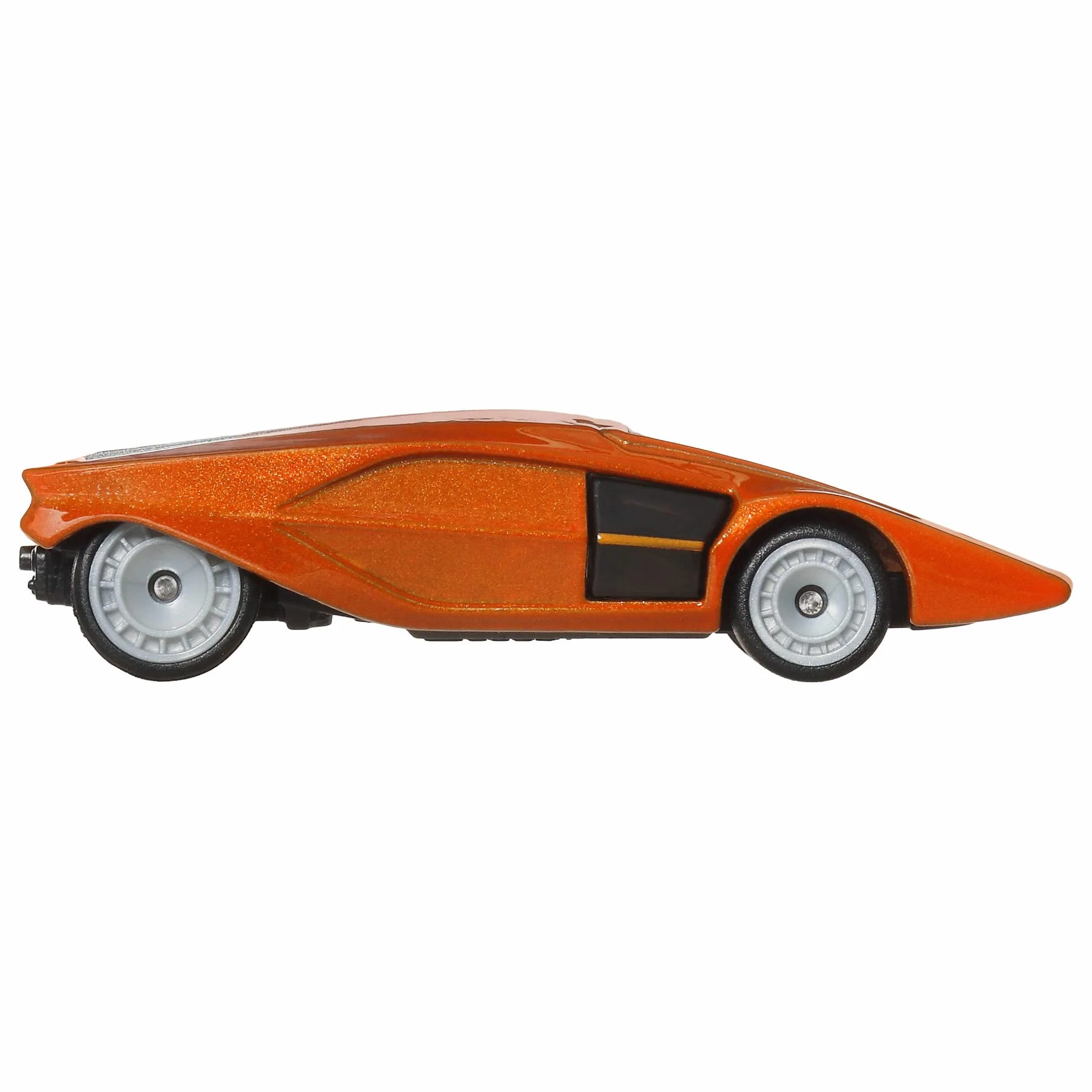 Hot Wheels Premium Kultowe auta Lancia Stratos Zero Metalowy samochód zabawka w skali 1:64 do kolekcjonowania, z oponami Real Riders, HRV77
