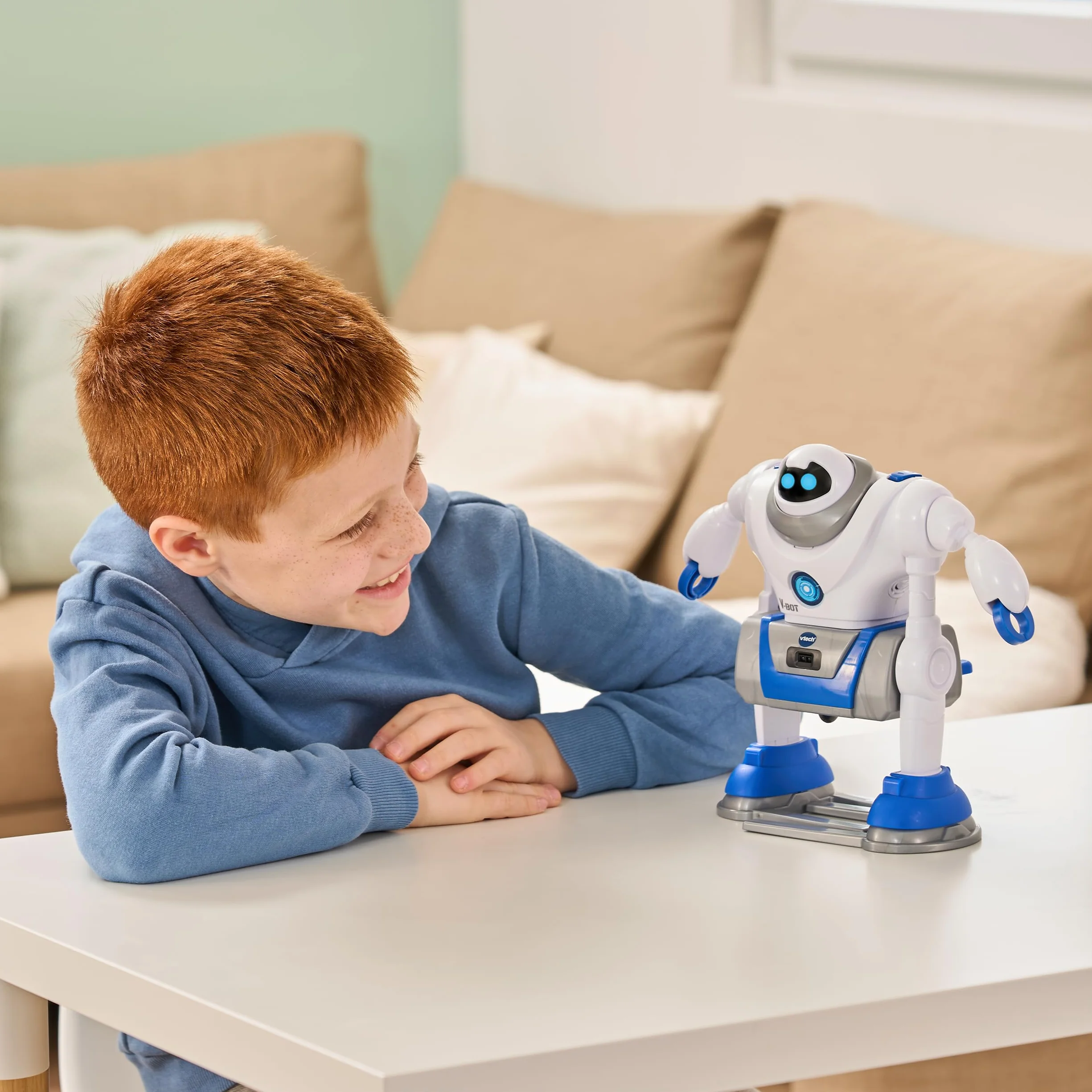 VTech V-Bot – robot 5 w 1 z silnikami i ekscytującymi misjami – dla dzieci w wieku 5-12 lat
