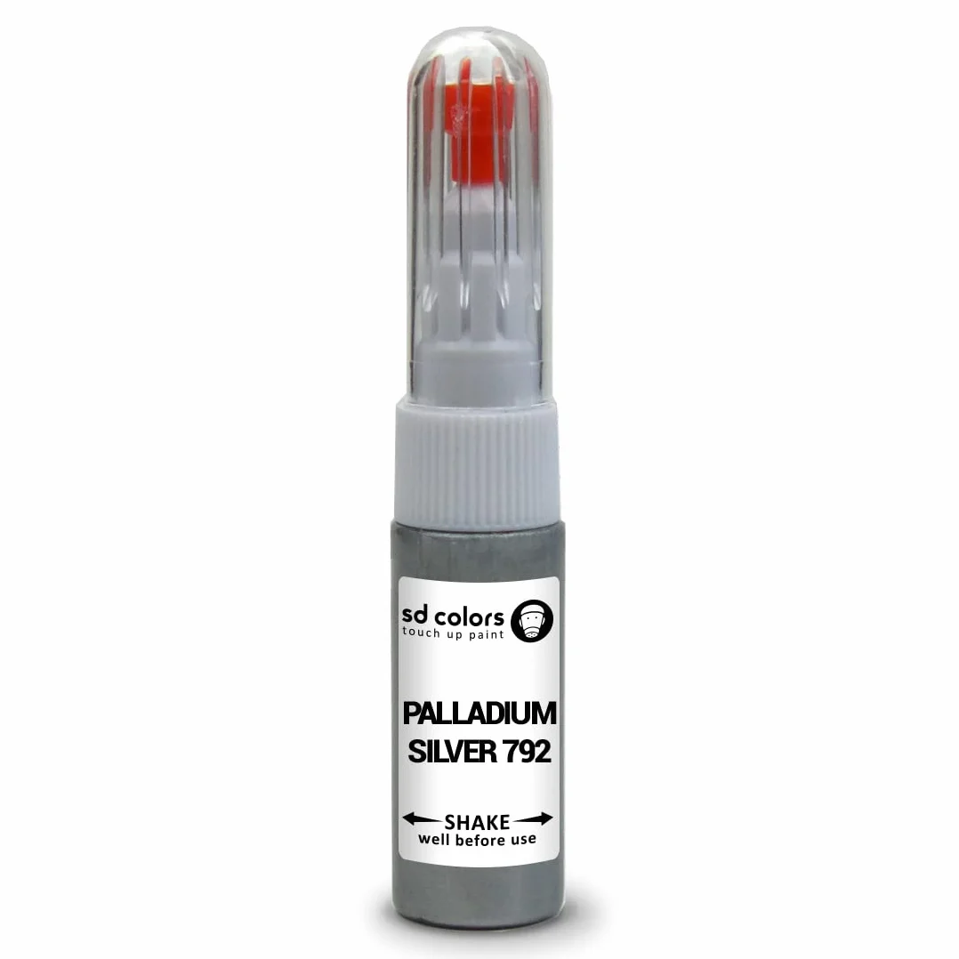 SD COLORS PALLADIUM SILVER 792 kompatybilny z MERCEDES nowy zestaw naprawczy pisaków do malowania 20 ml pędzel do usuwania zrywek kod koloru 792 srebrny paledium