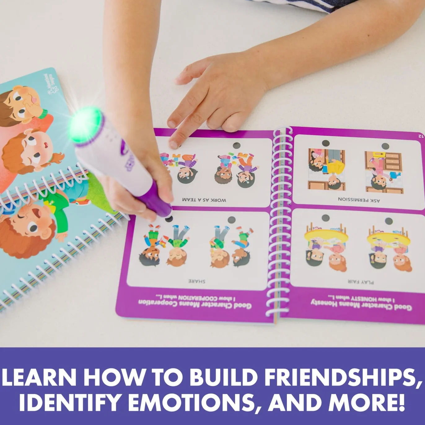 Learning Resources Książki z zadaniami do rozwijania kompetencji społecznych i emocjonalnych Uczucia i Przyjaźnie Hot Dots, Natychmiastowa informacja zwrotna, 3+