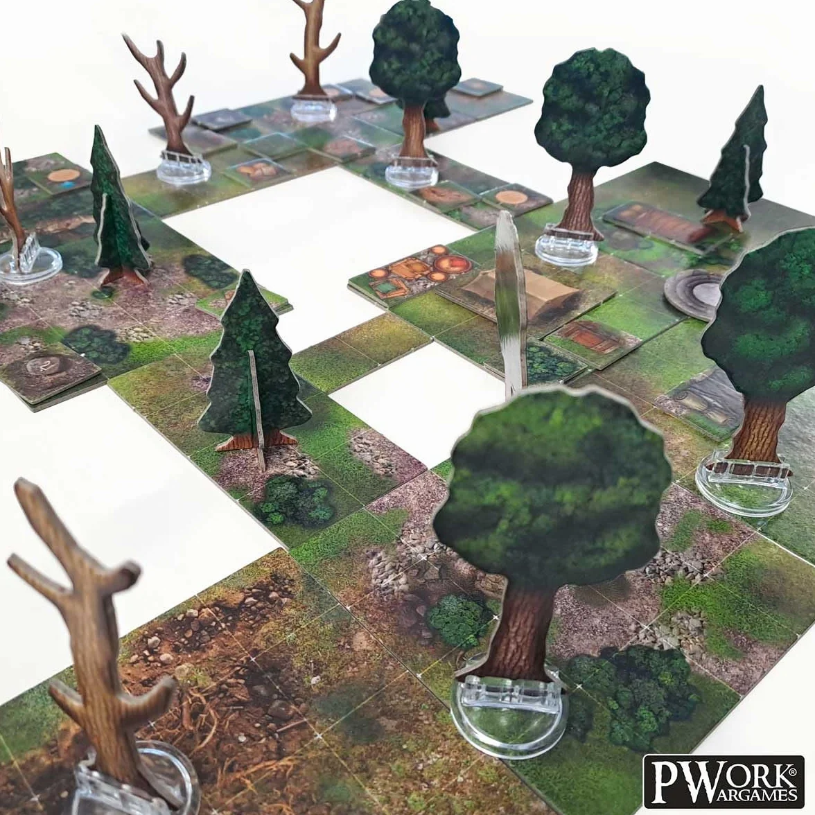 The Forest - RPG Modular Map Tiles - dwustronne płytki na karty