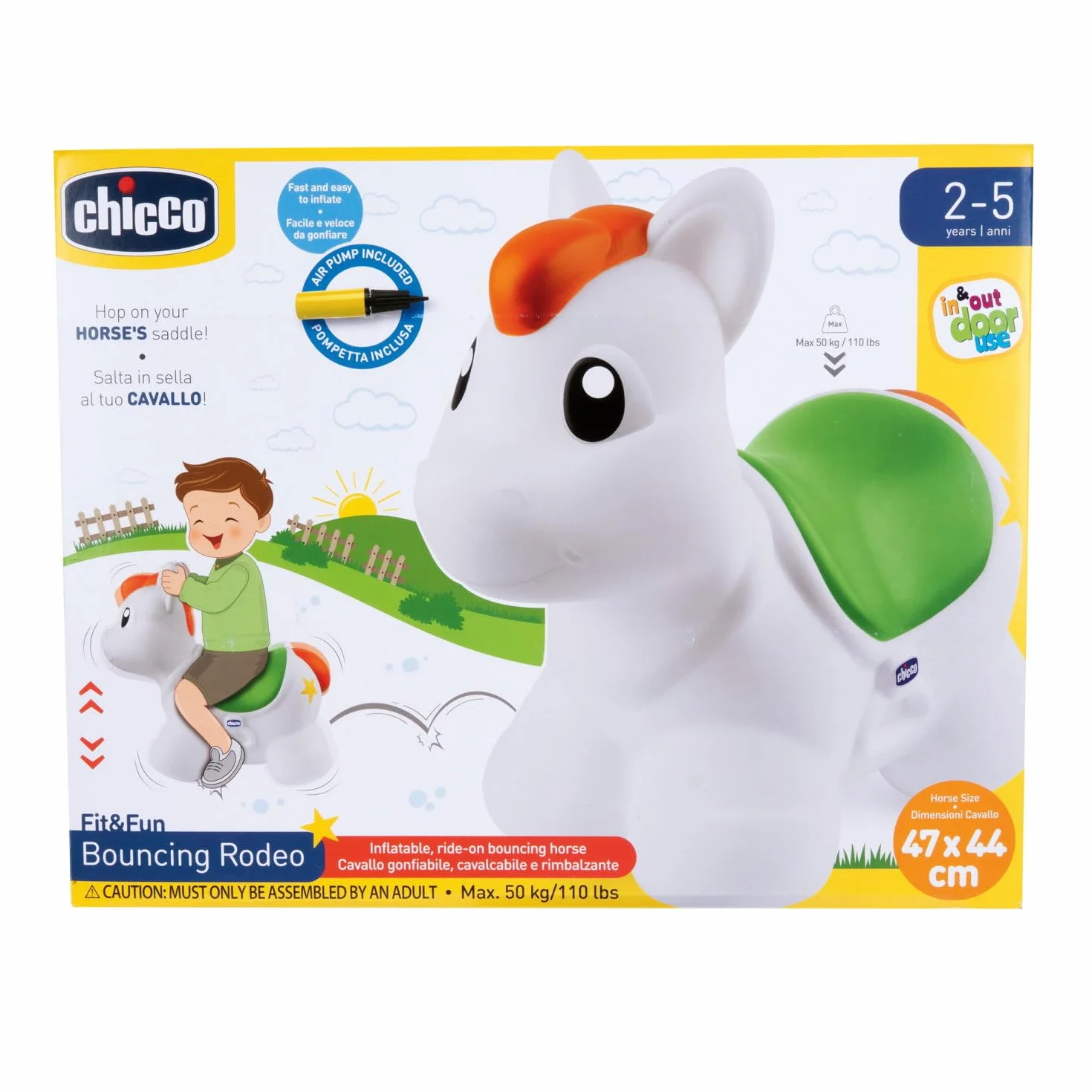 Chicco - Nadmuchiwany jeździec, kolor, 1