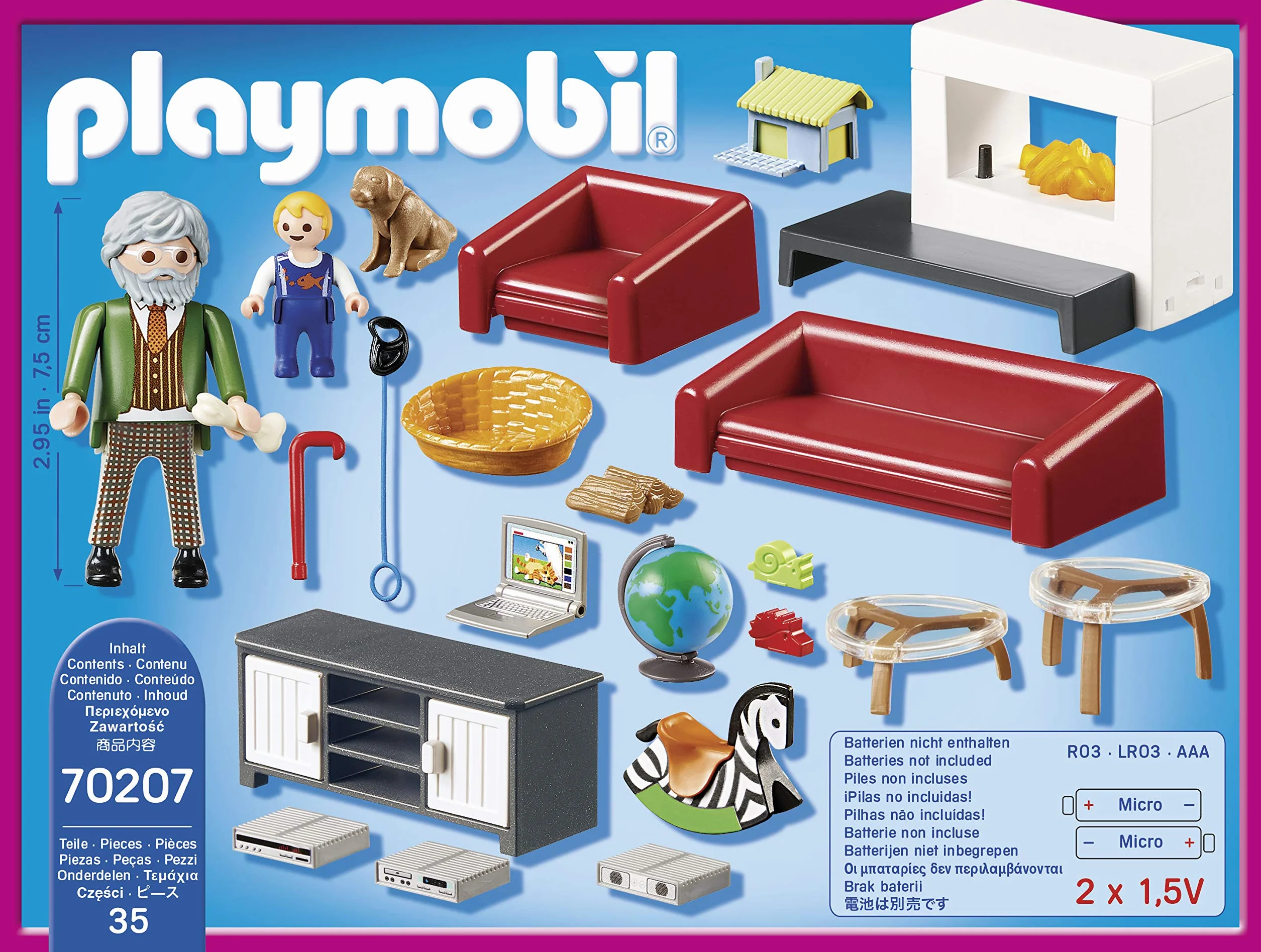 PLAYMOBIL Dollhouse 70207 Przytulny salon, od 4 lat