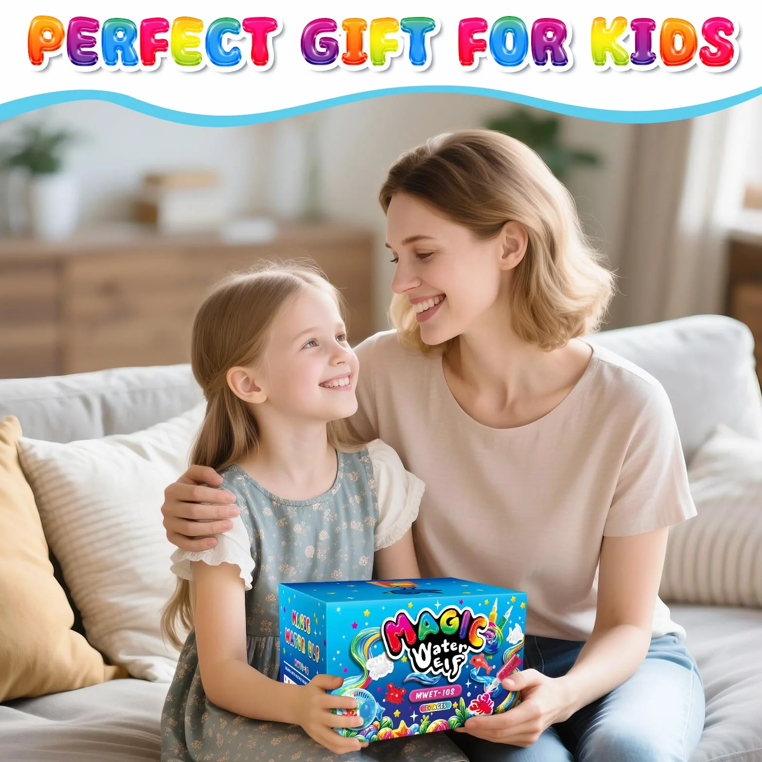 MOMSIV Zestaw magicznego żelu wodnego w 20 kolorach, magiczny zestaw Aqua Elf dla dzieci z 24 formami, zabawka wróżka DIY sztuka i rękodzieło dla chłopców i dziewcząt w wieku 5, 6, 7, 8 lat, prezenty