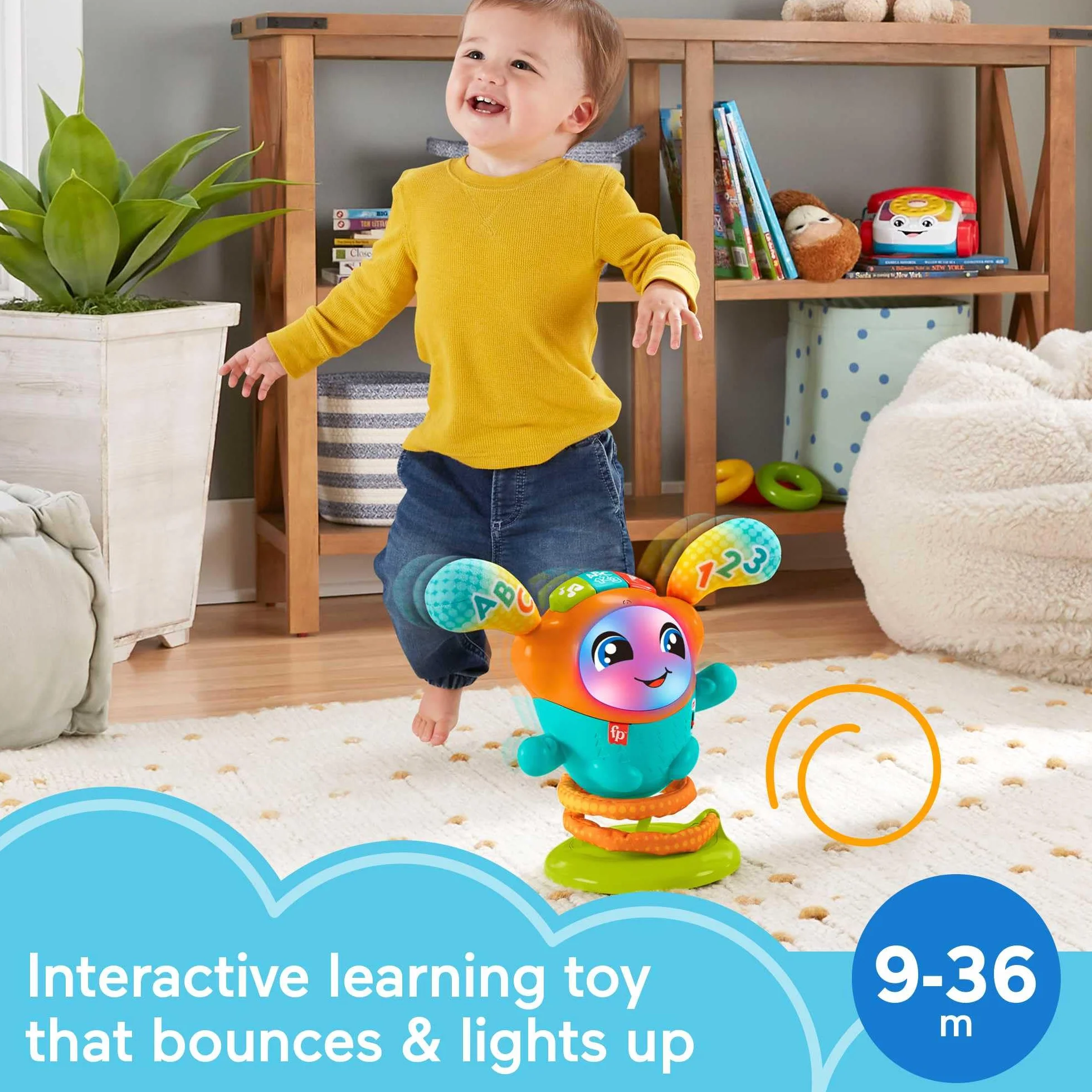 Fisher-Price Zabawka HJP92 Dj Bouncin' Beats, Multi, 16,9 x 29,6 x 33 Centymetry