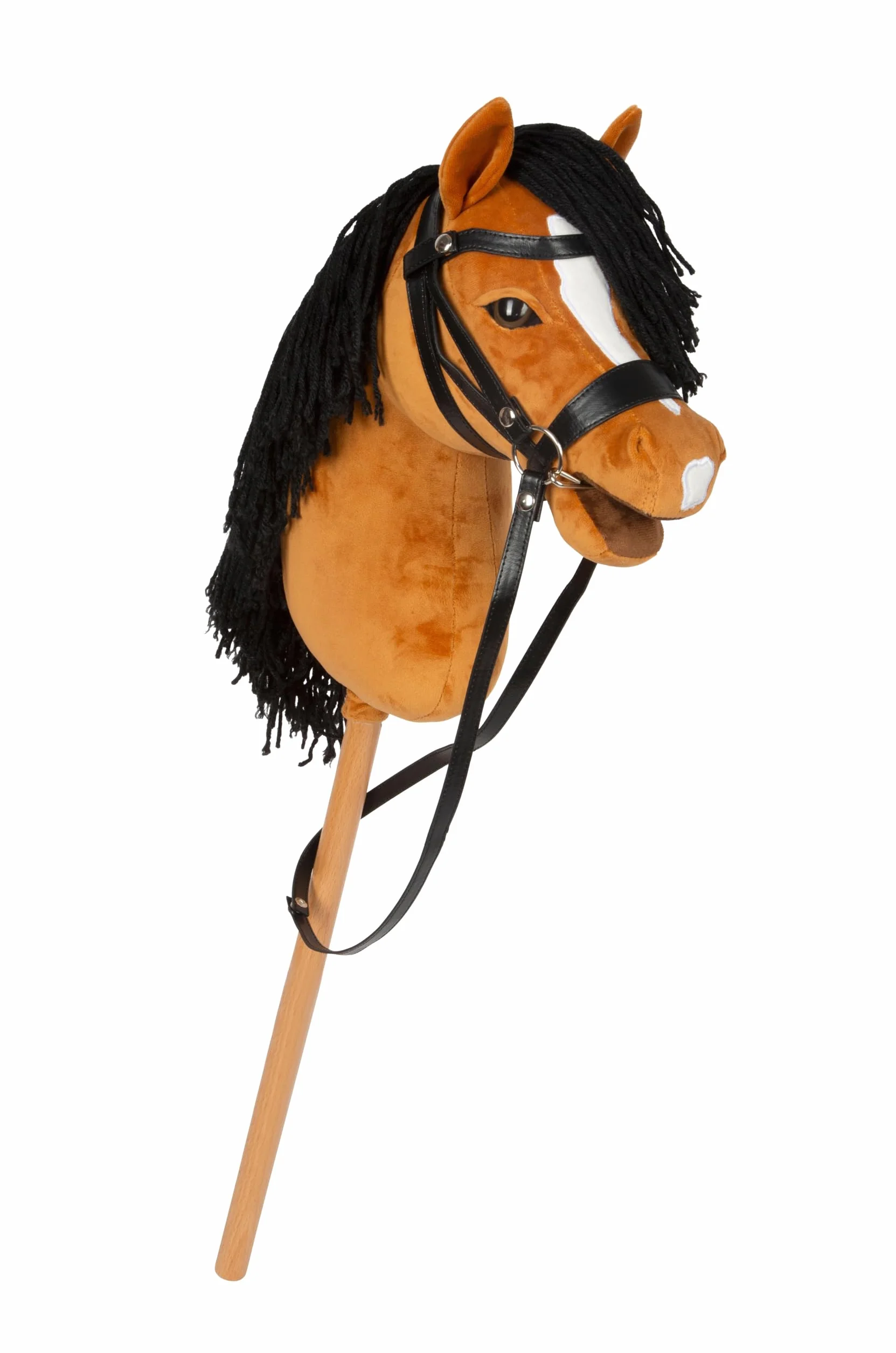 small foot Hobby Horse brązowy 'Melodie', zdejmowany kij i grzywa, w zestawie kantar, uzda i smycz, dla dzieci w wieku od 3 lat, 12715