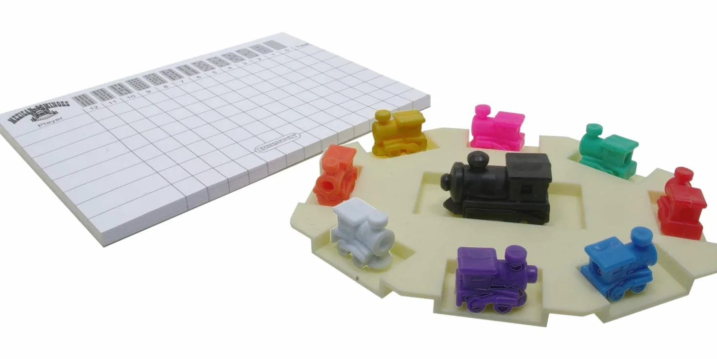 Brimtoy Meksykańskie domino kolejowe podwójne 12 s