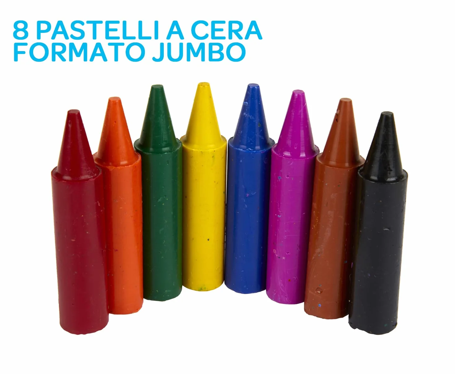 Crayola Jumbo Kredki Świecowe, Wielokolorowy, 8 sztuk
