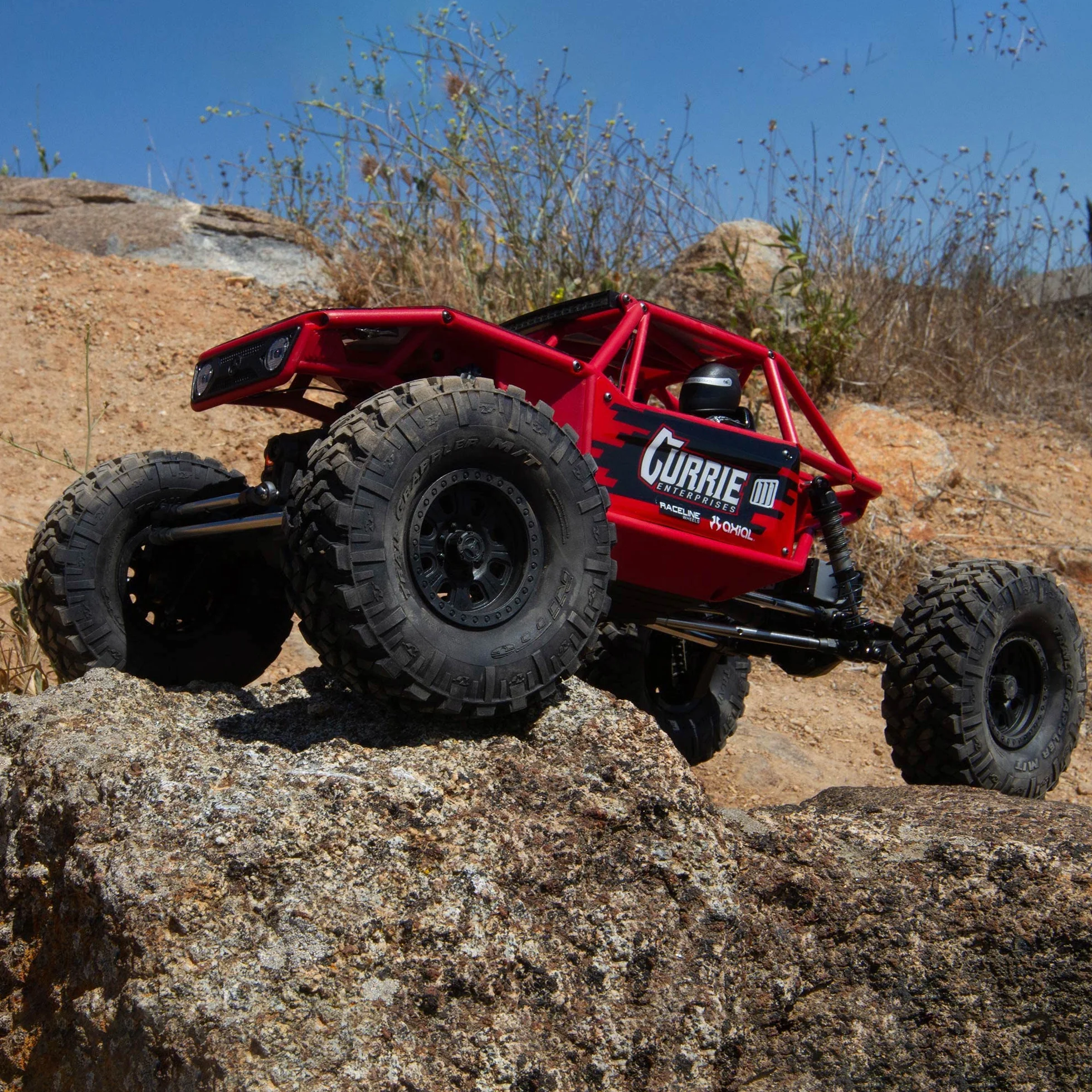 Axial Capra 1.9 4WS Unlimited Trail Buggy RTR, czerwony, wielokolorowy, AXI03022