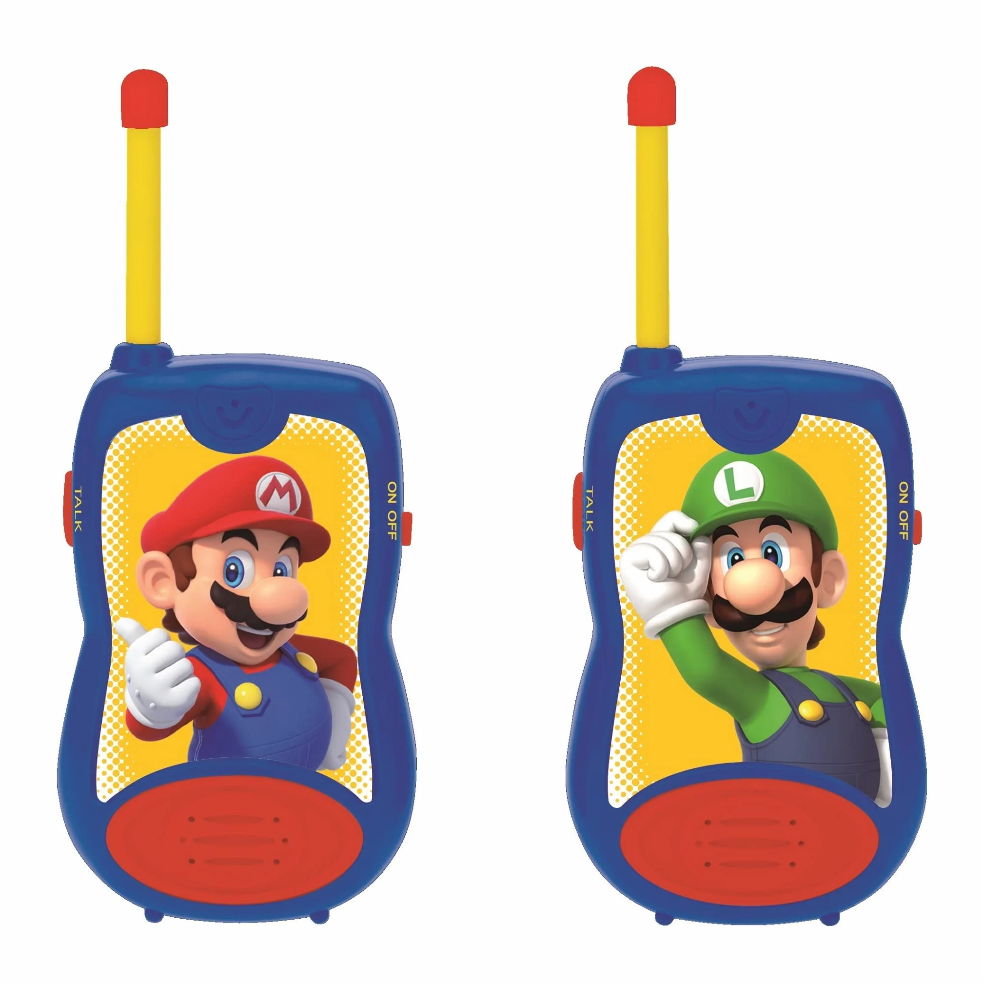 Lexibook, Nintendo Mario Walkie Talkie, Gra Komunikacyjna dla Dzieci, Chłopca, Pasek na Baterie, Niebieski, Czerwony, TW12NI