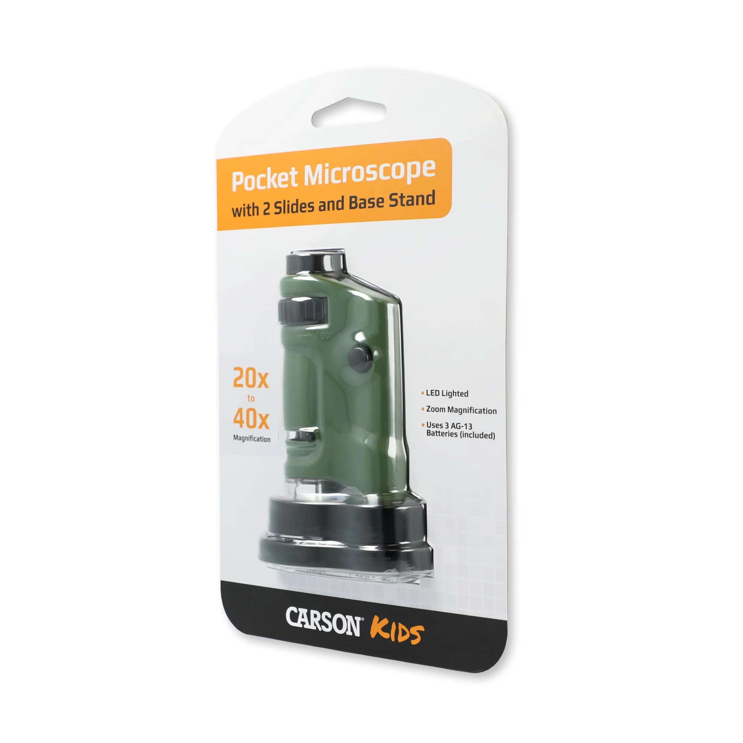 Carson Microbrite MM-24 Mikroskop, Zielony, 1.5"x8.5"x6"