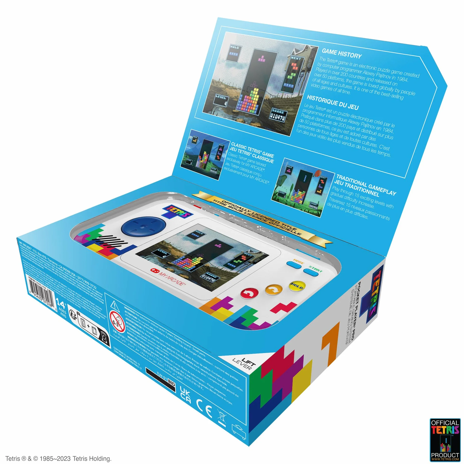 My Arcade DGUNL-7028 Tetris Pocket Player Pro Portable Handheld Gaming System