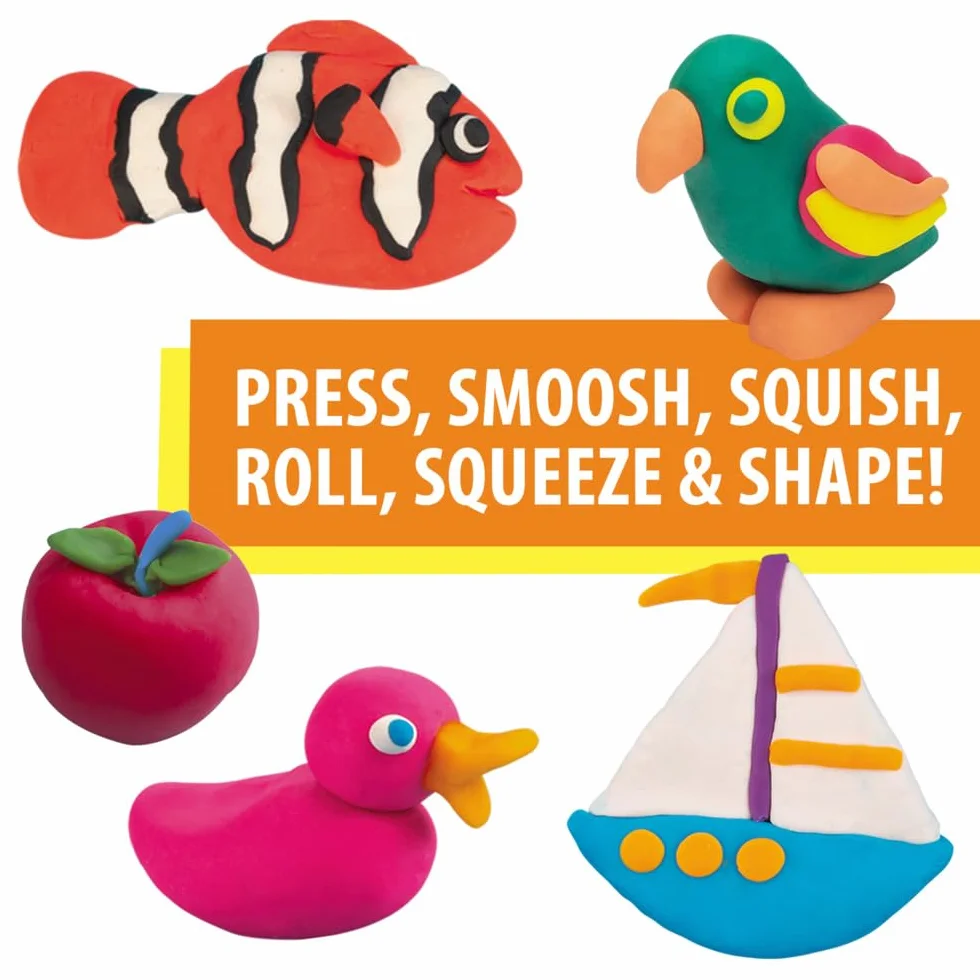 Play-Doh 29413F03 Ciastolina, Wielokolorowy, 10 Sztuk