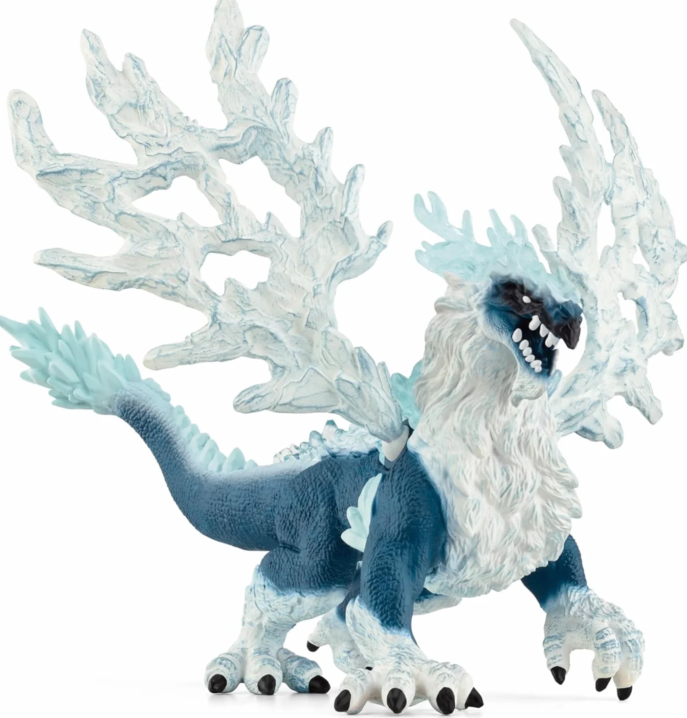 schleich ELDRADOR Creatures | Smok lodowy 70790 | figurka potwora z ruchomymi skrzydłami i przezroczystymi elementami | prezent dla dziewczynek i chłopców | zabawka od 7 lat | 20 x 15 x 13 cm