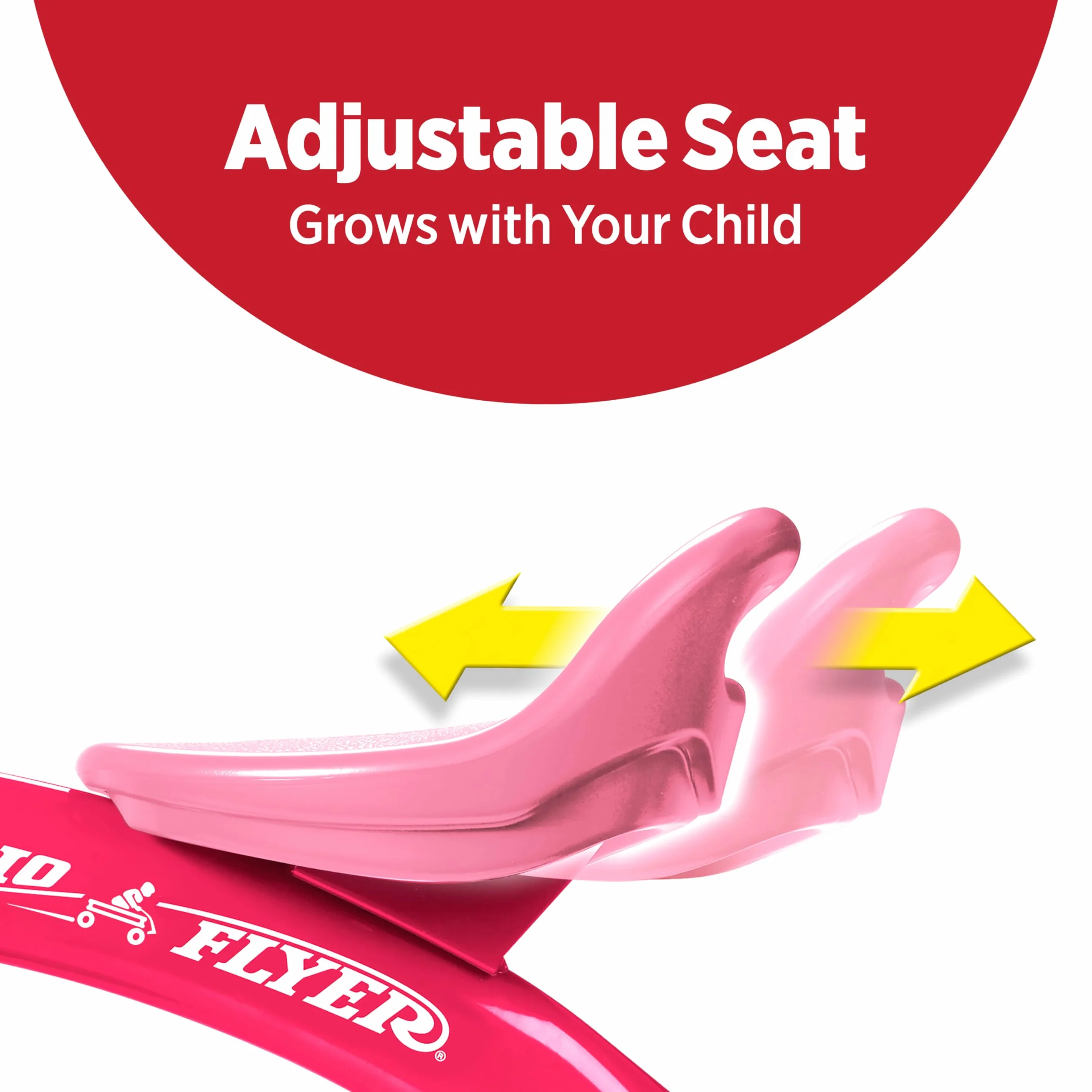 Radio Flyer Pink Rider Trike, rower trójkołowy dla małych dzieci w wieku 3-5 lat, wyłącznie w serwisie Amazon, rower dla małych dzieci