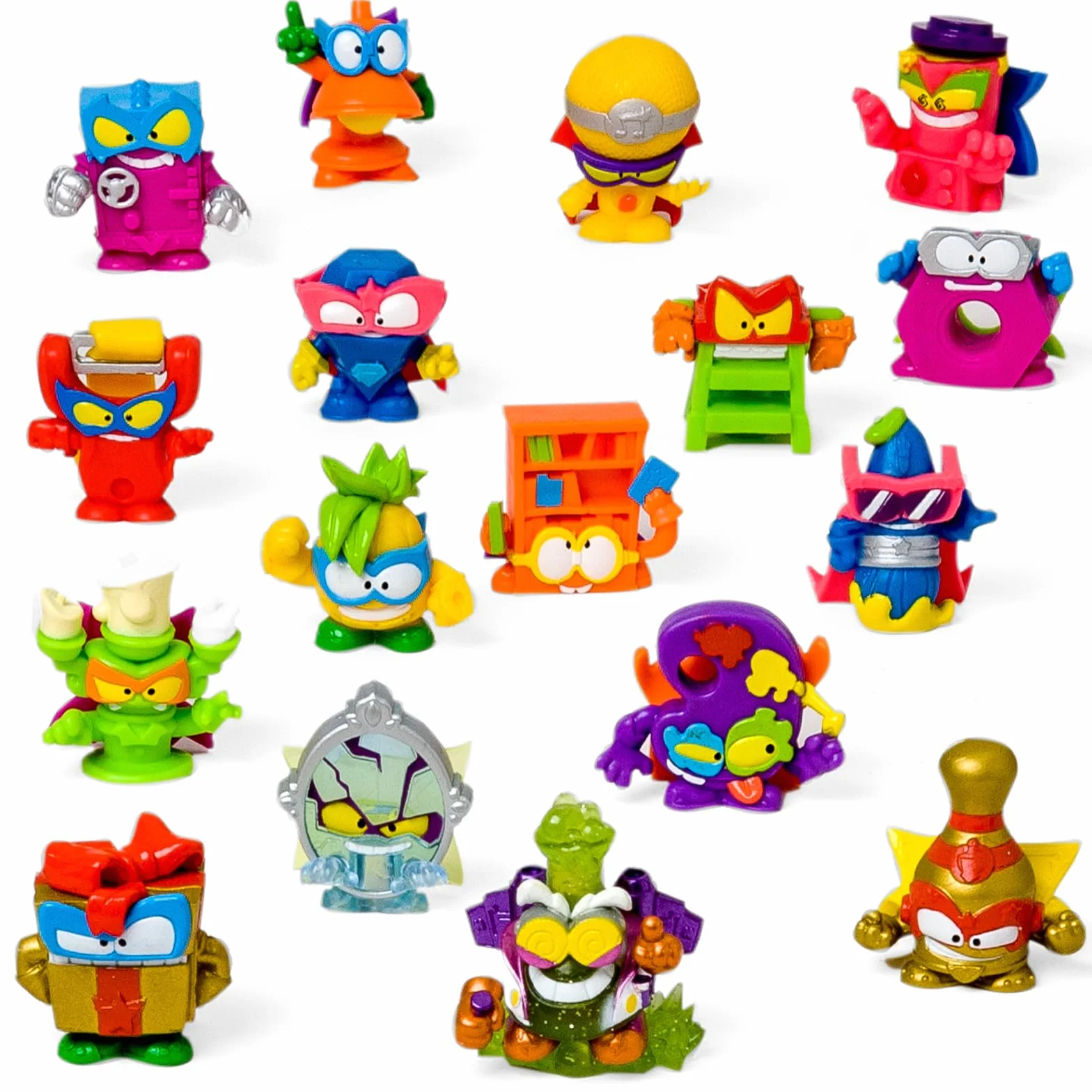 SUPERTHINGS KAZOOM Power Mission – One Pack. Zestaw 25 saszetek z figurkami kolekcjonerskimi. Zawartość każdej saszetki to 1 SuperThing niespodzianka i 1 lista kolekcjonerska