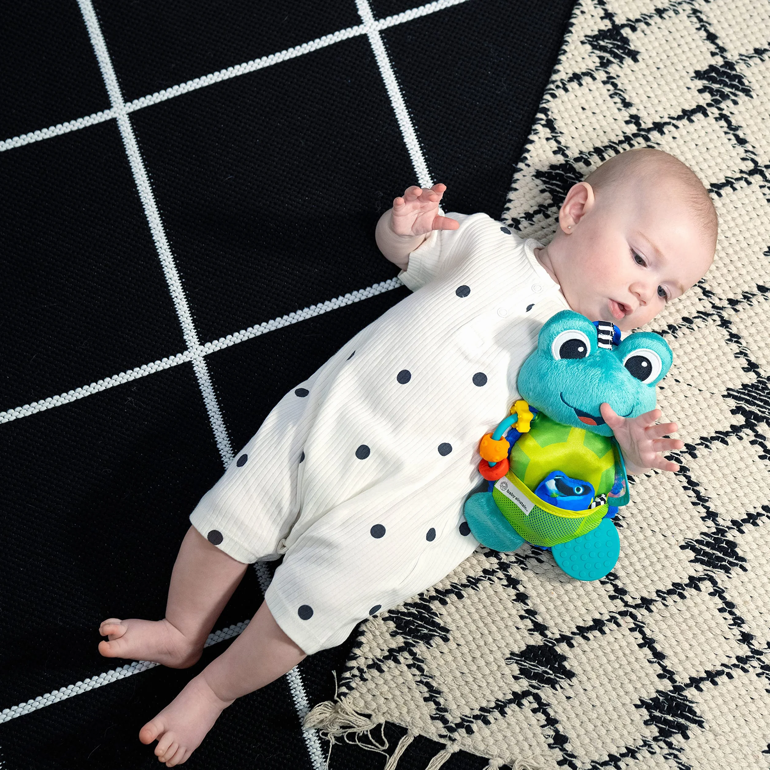 Baby Einstein, Ocean Explorers, Neptune's Sensory Sidekick, zabawka aktywnościowa z 7 zabawkami do pobudzania, rozwój motoryki - od urodzenia