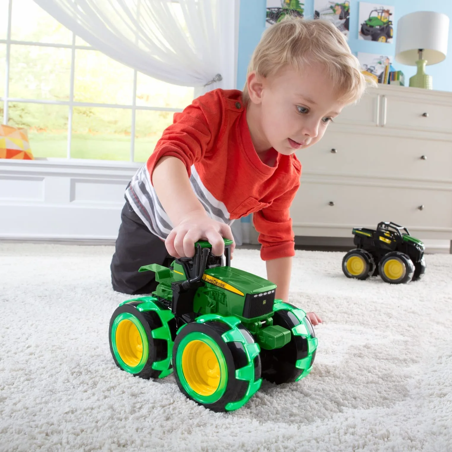 John Deere Kids FBA_46434 Zabawkowy Traktor, Wielokolorowy, 37792