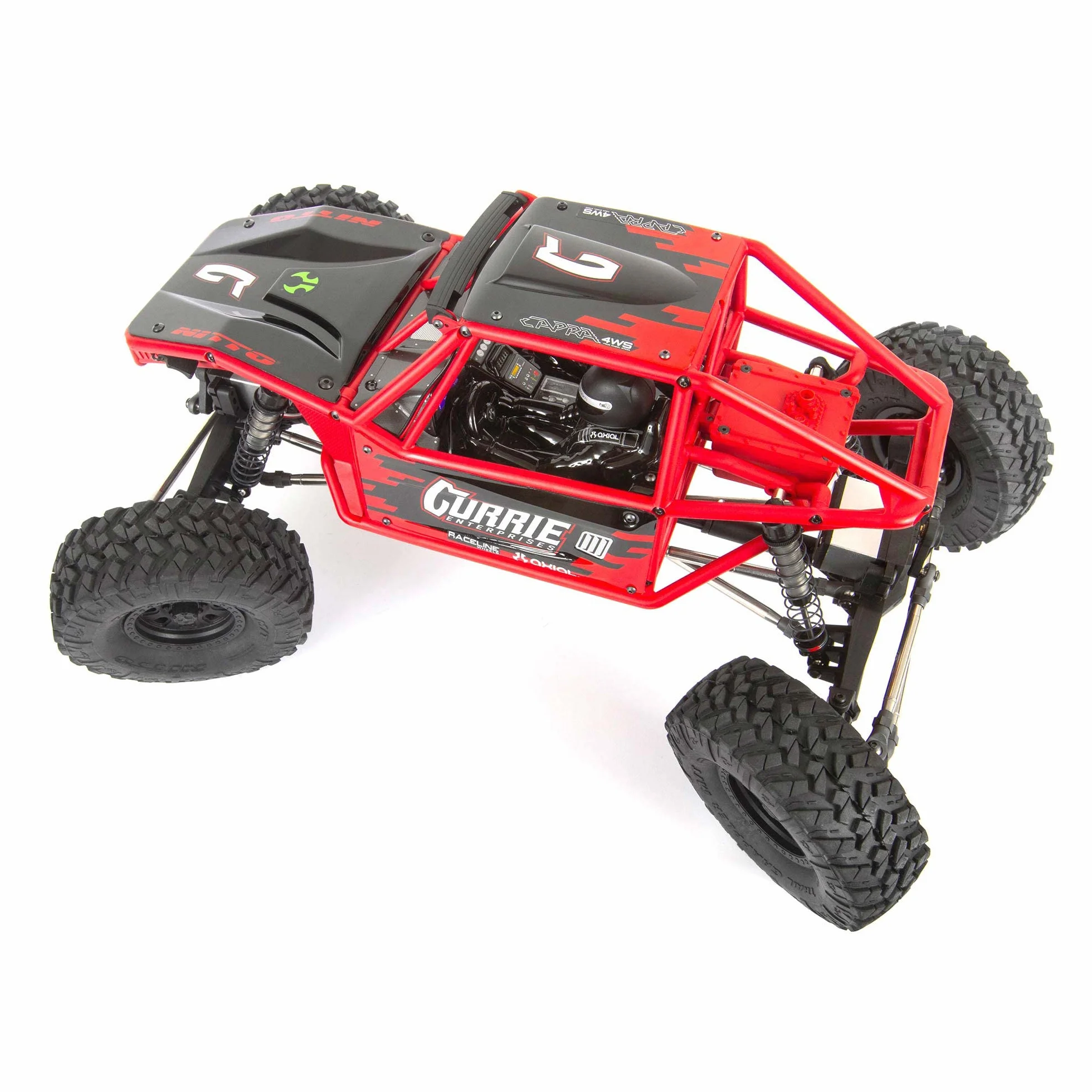 Axial Capra 1.9 4WS Unlimited Trail Buggy RTR, czerwony, wielokolorowy, AXI03022