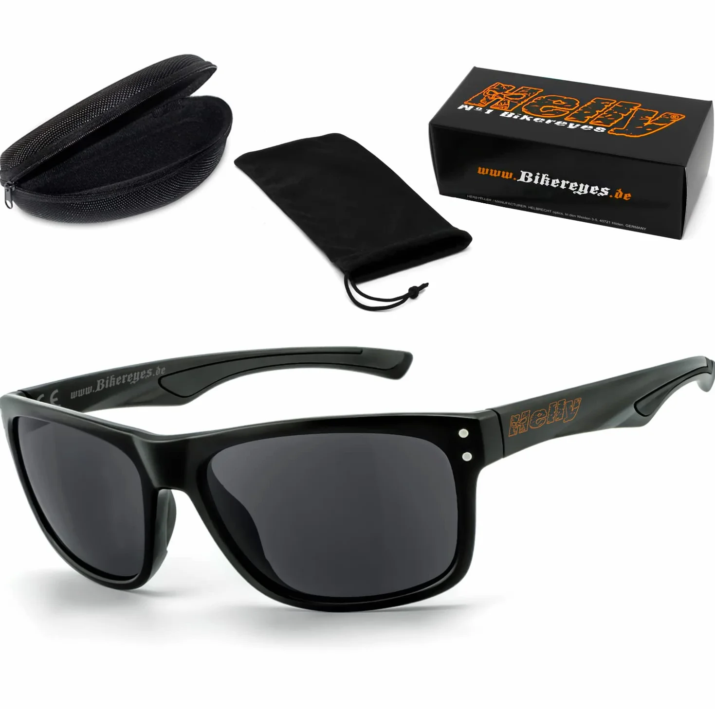 Helly® - No.1 Bikereyes® okulary motocyklowe, filtr ochronny UV400, szkło bezpieczne HLT® zgodnie z normą DIN EN 166, okulary: th-2