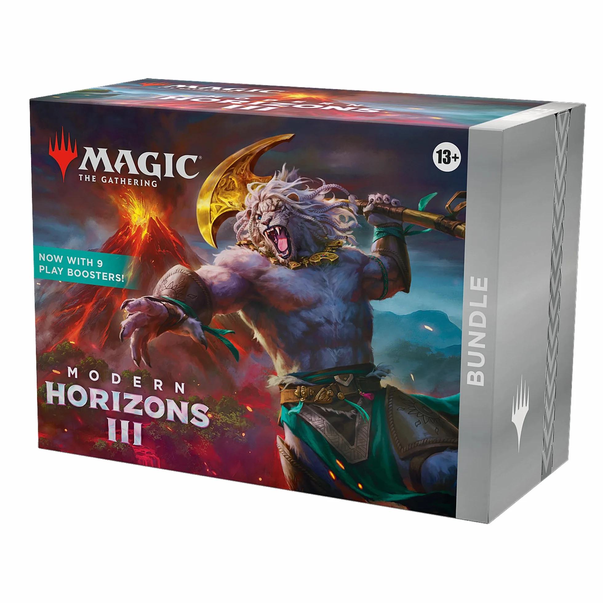 Magic: The Gathering Modern Horizons 3 Zestaw — 9 pakietów Play, 30 kart krain + wyjątkowe akcesoria (Wersja Angielska)