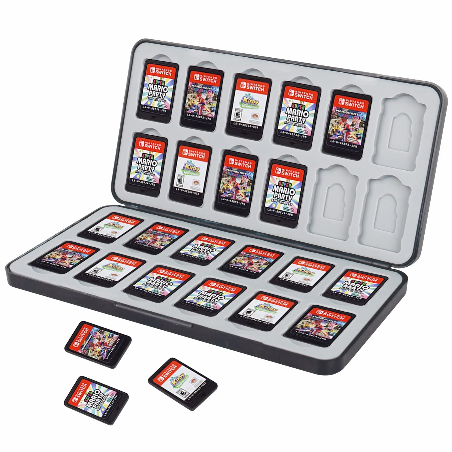 Etui na karty do gier Nintendo Switch z 24 gniazdami, etui na karty do konsoli Switch OLED & Lite oraz kart SD