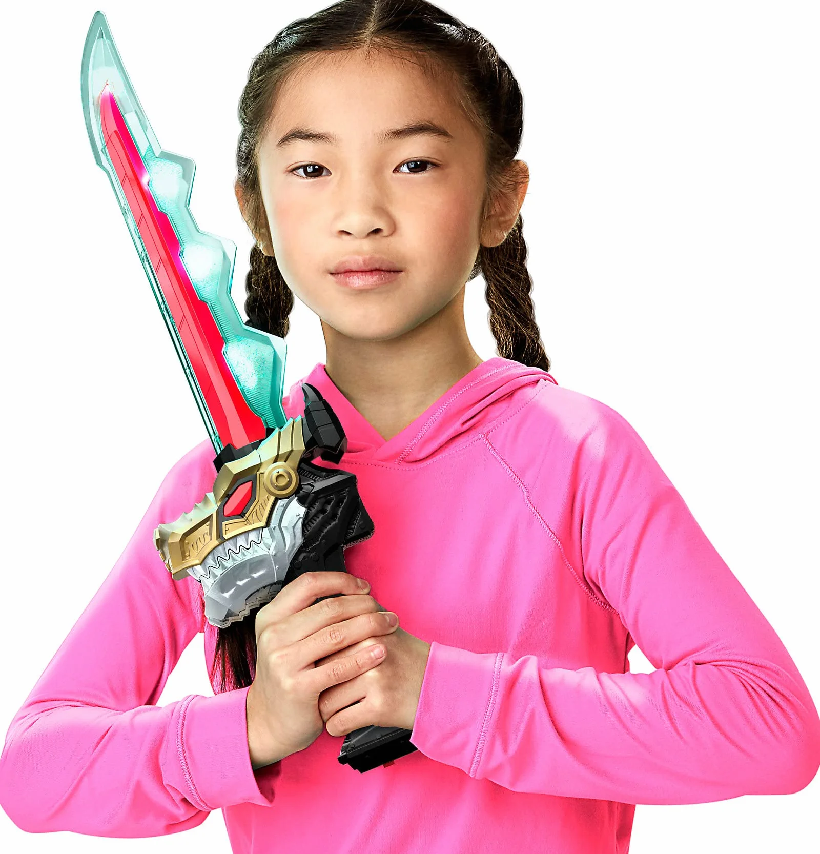 Power Rangers Dino Fury Chromafury Saber Elektroniczna zabawka do skanowania kolorów ze światłami i dźwiękami