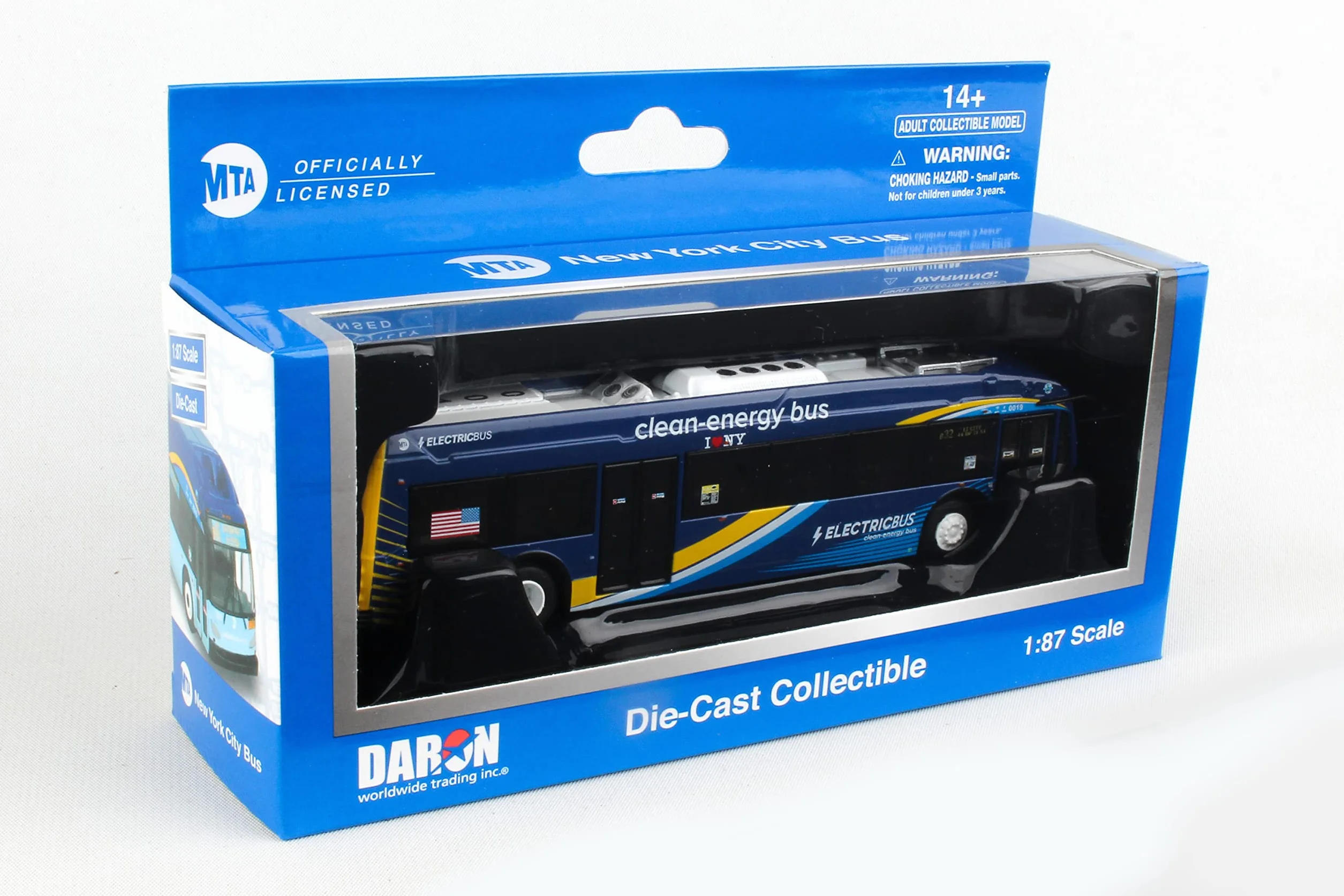 Daron Autobus elektryczny, niebieski