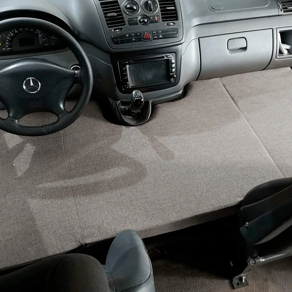 kfoam.es K´Foam składany materac przednie łóżko Camper do Mercedes Vito kolor szary (2003-2014)