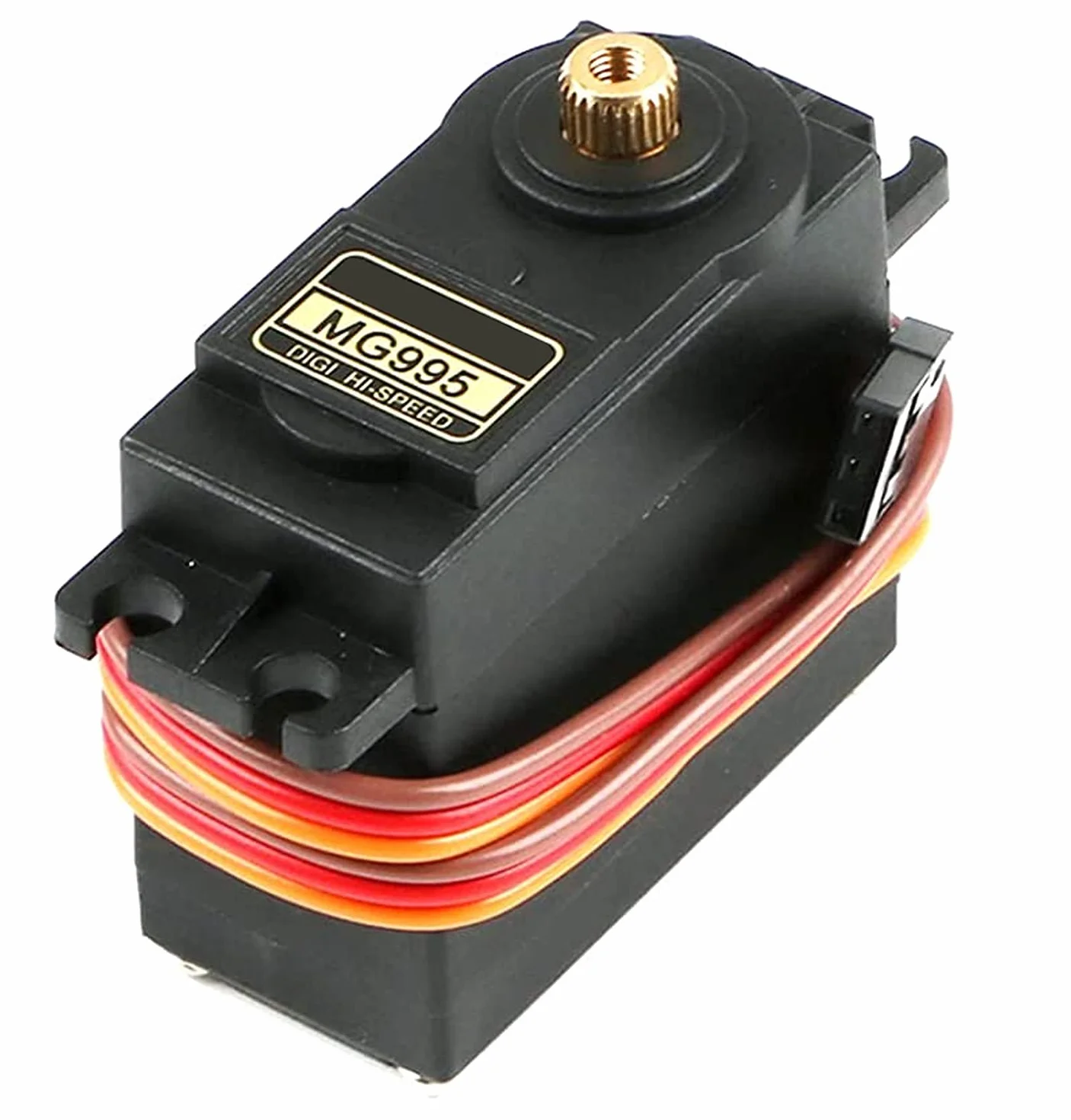 MMOBIEL Zestaw mikroserwomotora 55 g 90° do smoka RC/Coche/Aeroplano/Helicóptero/Vehículos/Robots/Kompatybilny z con proyectos Arduino y Raspberry Pi w zestawie. tornillos y 4 servobrazos