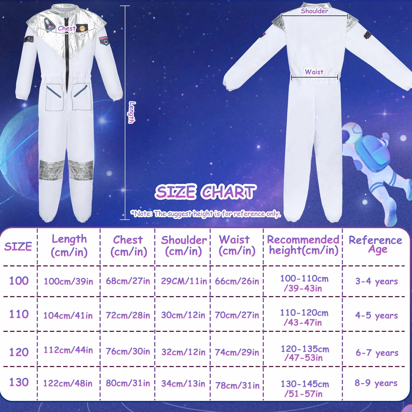 Kostium astronauty dla dzieci z astronautą, fantazyjny kostium kosmiczny, kosmiczny kostium astronauty z astronautą, kask na Halloween, cosplay, karnawał