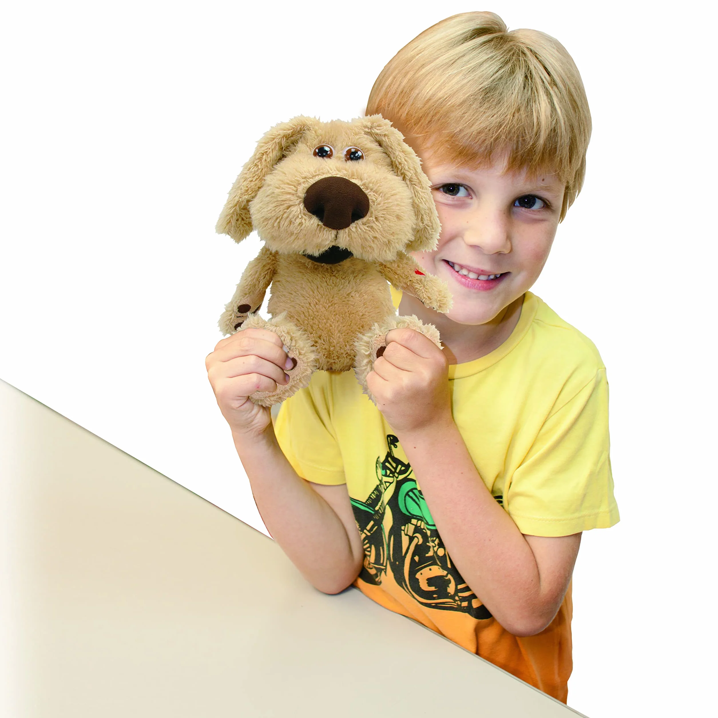 Official Talking Tom And Friends - Talking Ben 30 cm uroczy plusz z interaktywnym rozmową powtórzeniem głosu i dźwięków, wypchane zwierzę, pluszowa zabawka dla dzieci