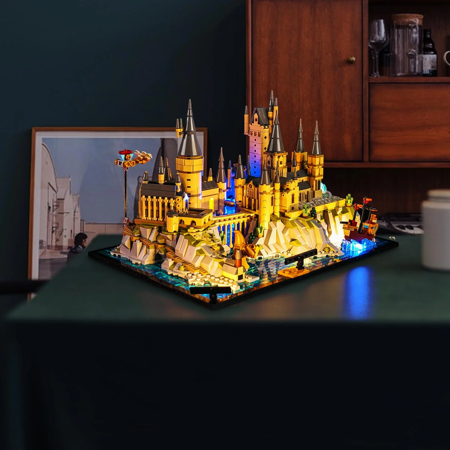 Zestaw świateł LED kompatybilny z Lego 76419 Hogwart Castle and Grounds, zestaw oświetlenia dekoracyjnego dla Lego Hogwart Castle and Grounds, kreatywne zabawki