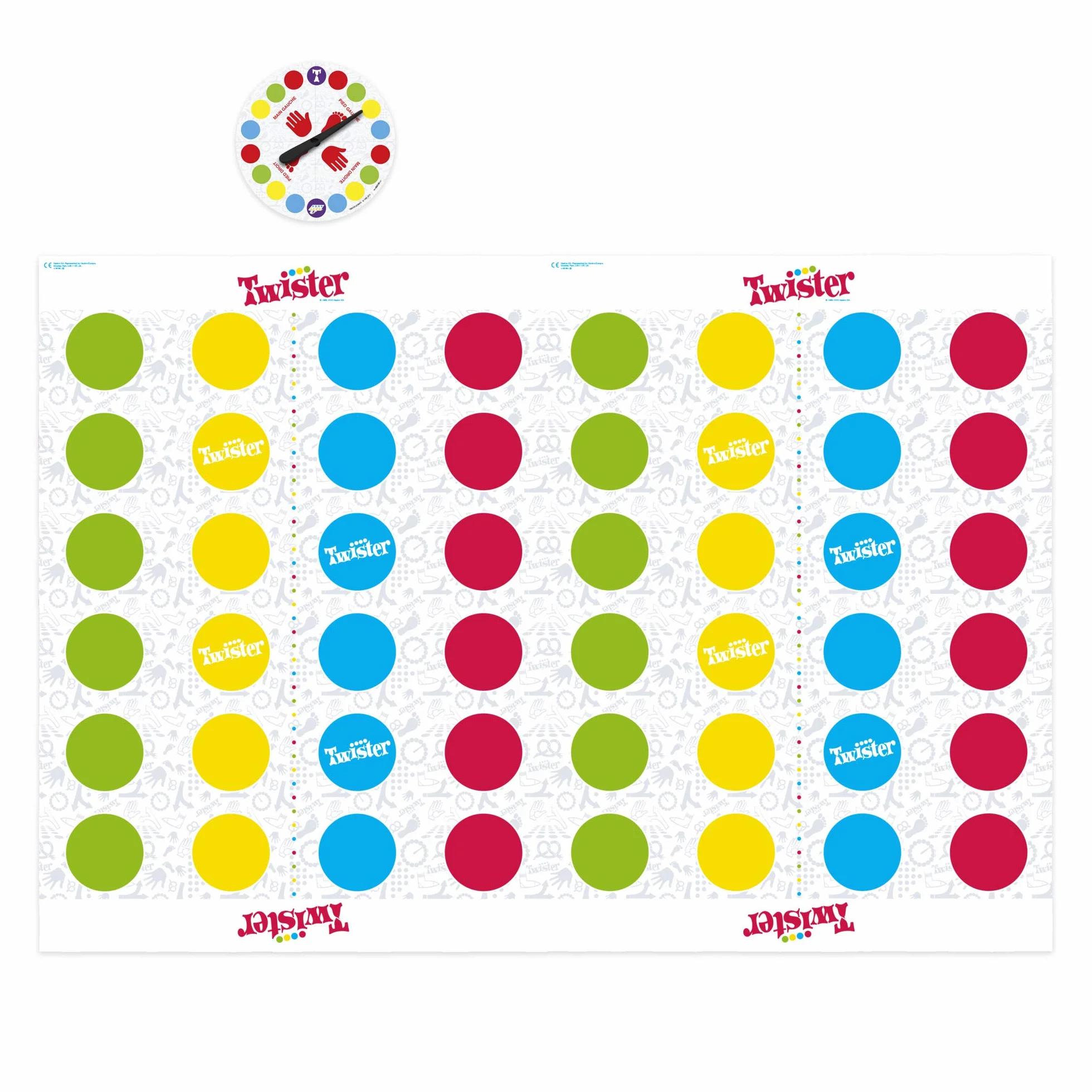 Twister gra towarzyska, zabawa z równowagą, wersja francuska