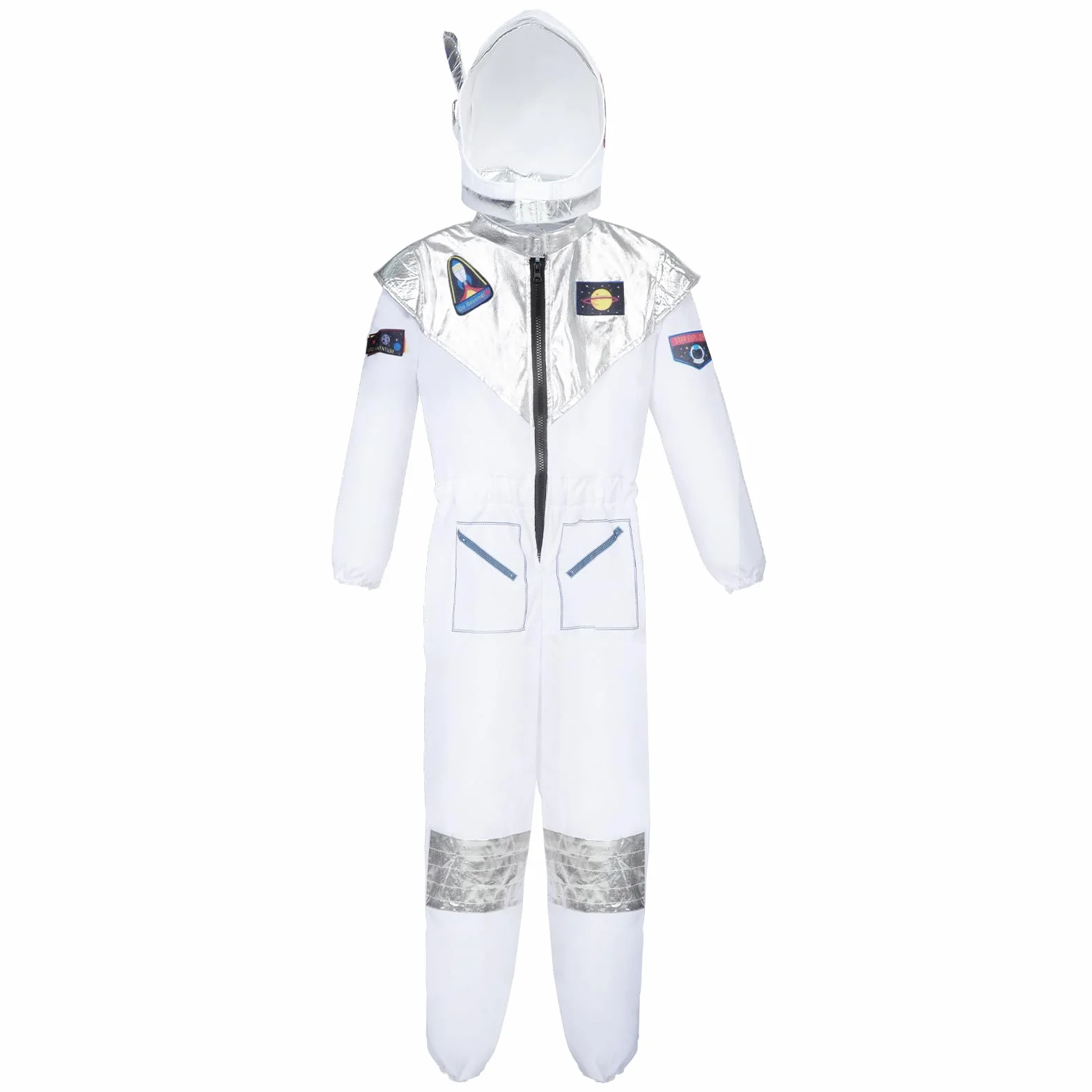Kostium astronauty dla dzieci z astronautą, fantazyjny kostium kosmiczny, kosmiczny kostium astronauty z astronautą, kask na Halloween, cosplay, karnawał
