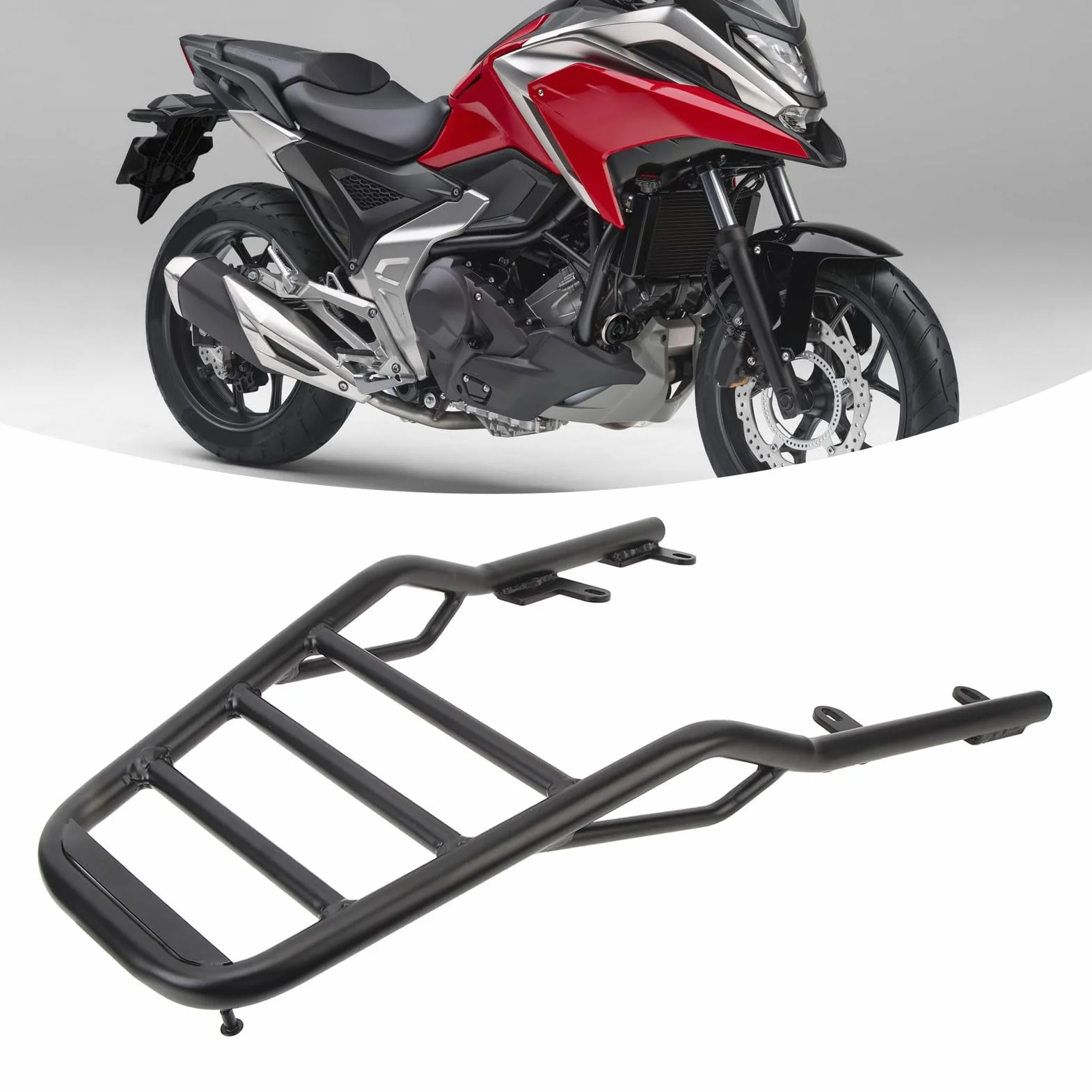 Tylny Bagażnik Motocyklowy do NC750X 2021-2023, Bagażnik Motocyklowy, Bagażniki Powersports, Tylna Półka Bagażowa Motocykla lub NC750X, Odporna na rdzę i łatwa Instalacja