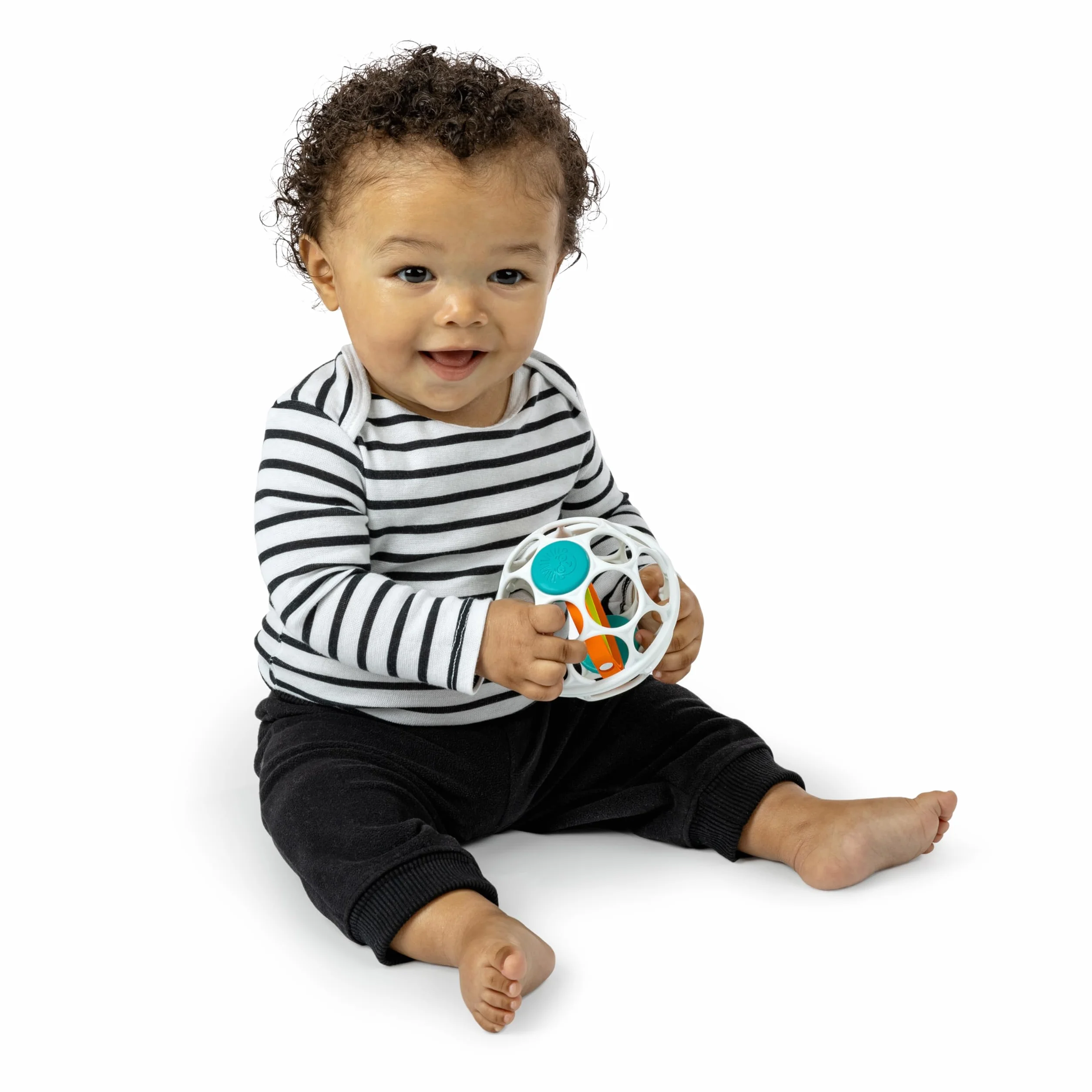 Baby Einstein Grip & Spin Oball Easy Grasp grzechotka zabawka, bez BPA, 0+ miesięcy
