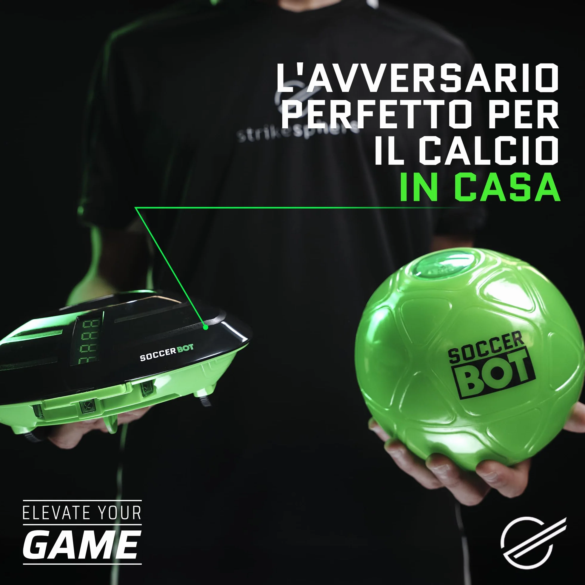 Soccer Bot Smart Ball, trener piłki nożnej w pomieszczeniach, solo lub dla wielu graczy, dla dzieci od 6 lat, MR100