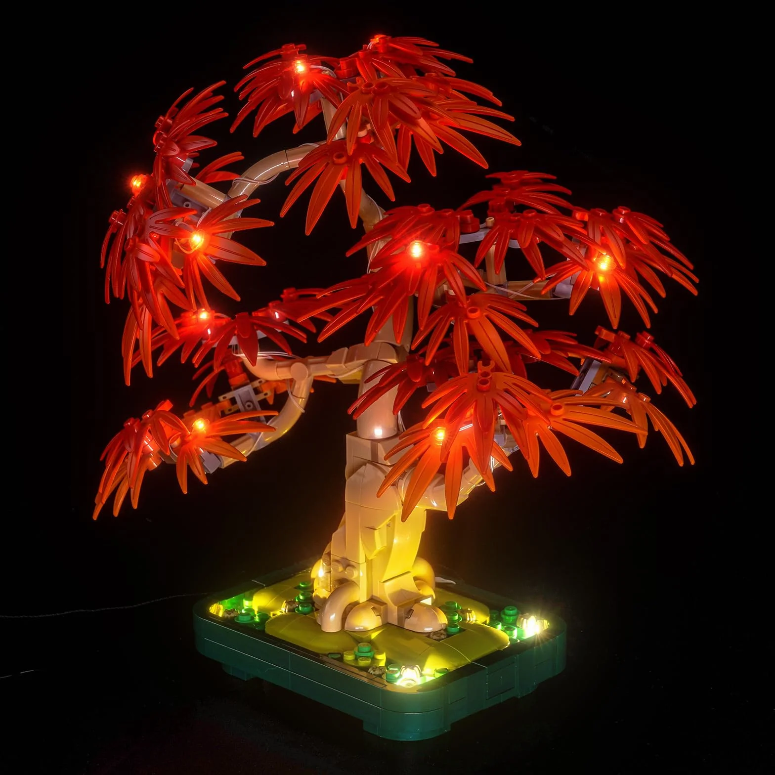 Zestaw świateł LED kompatybilny z Lego 10348 Japoński czerwony klon bonsai drzewo (bez modelu), zestaw oświetlenia dekoracyjnego kompatybilny z Lego Japoński czerwony klon bonsai drzewo kreatywna