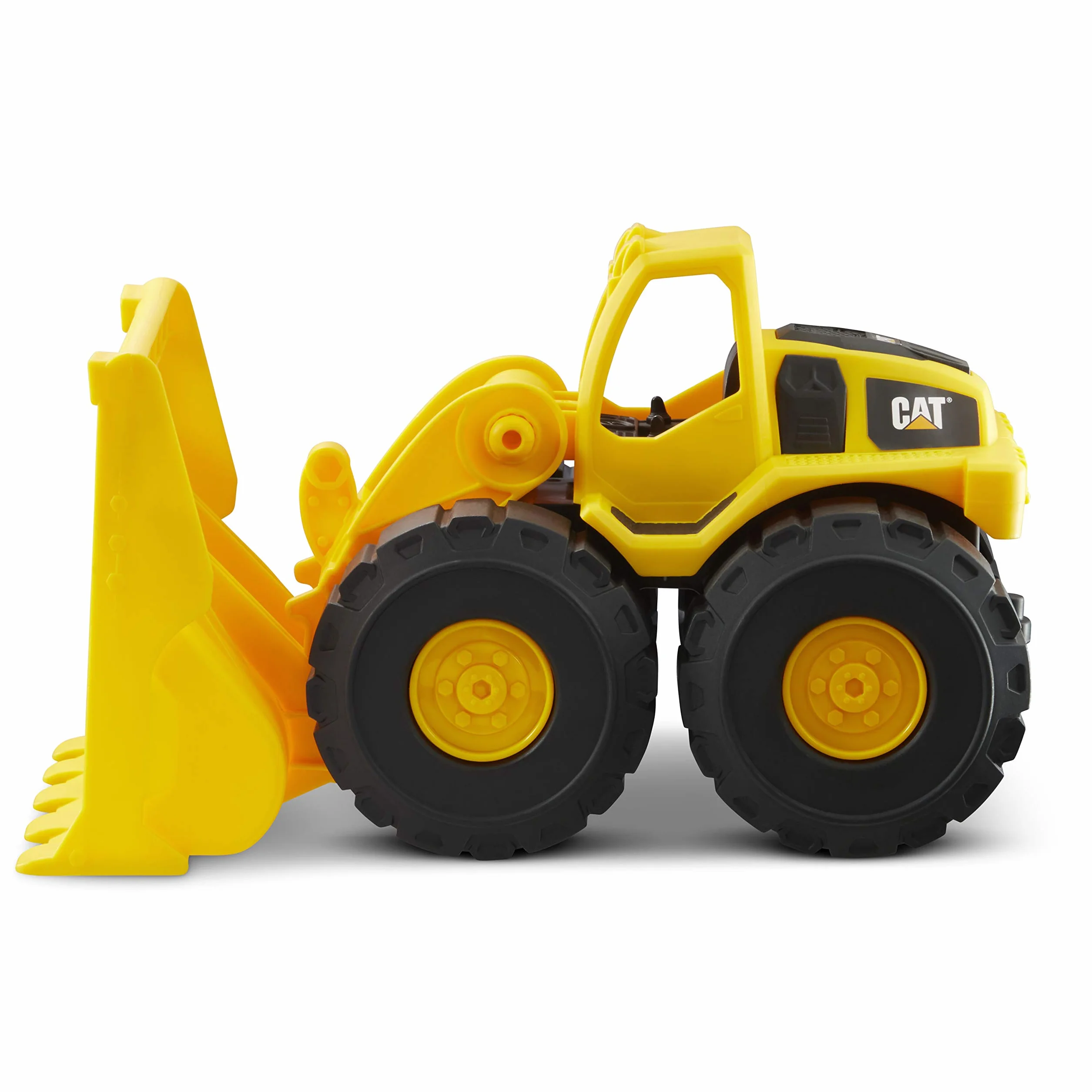 CatToysOfficial 82360 Caterpillar by Funrise 82284 Caterpillar CAT Mini-Crew ciężarówka uchylna, ładowarka kołowa i koparka pojazd budowlany, żółto-czarna
